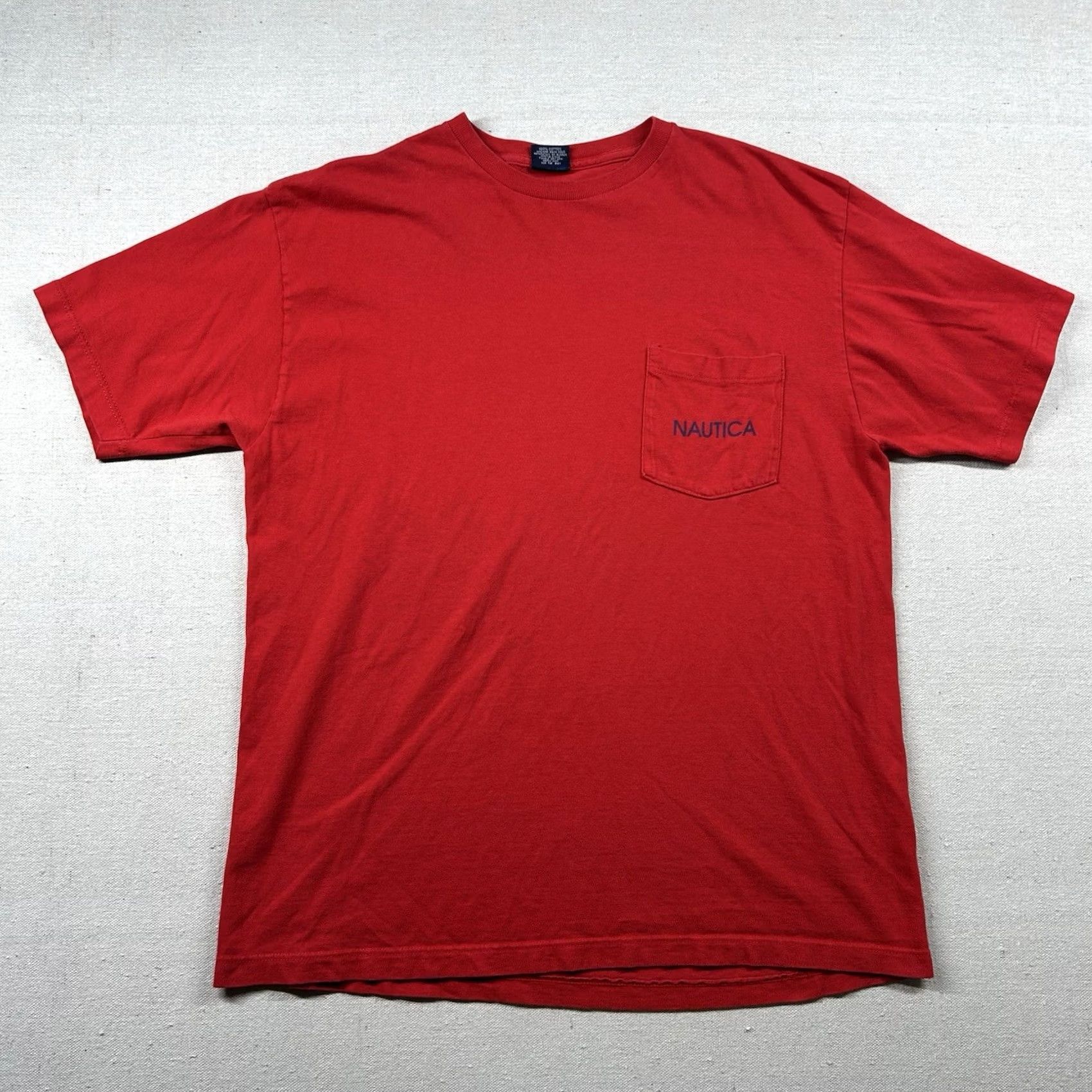 Nautica VINTAGE Nautica Shirt Mens M Pocket Tee Flags 2-Sided Made USA Graphic Red Size US M / EU 48-50 / 2 - 2 Thumbnail