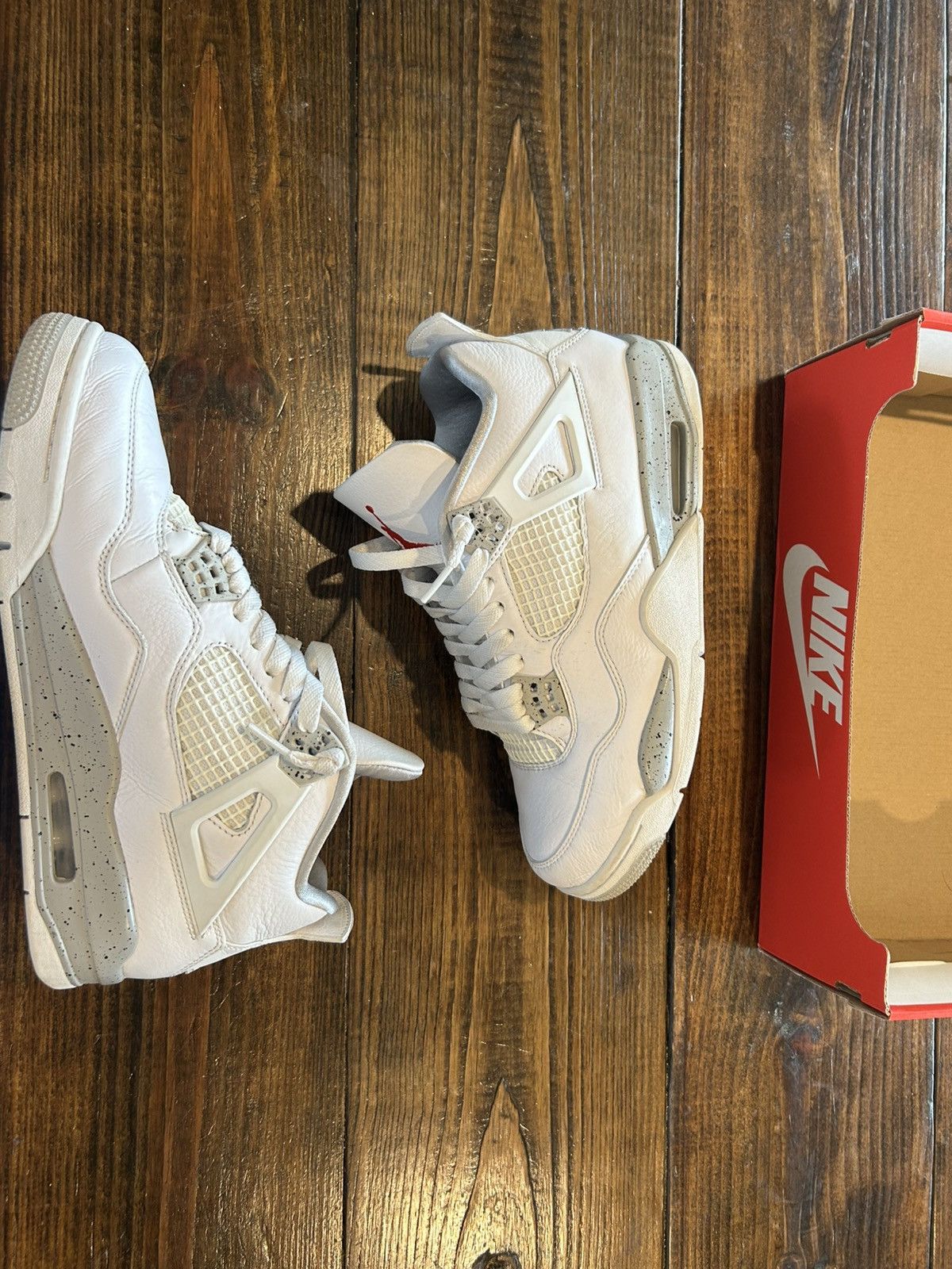 Nike Nike Jordan 4 retro white Oreo Size US 8.5 / EU 41-42 - 4 Thumbnail
