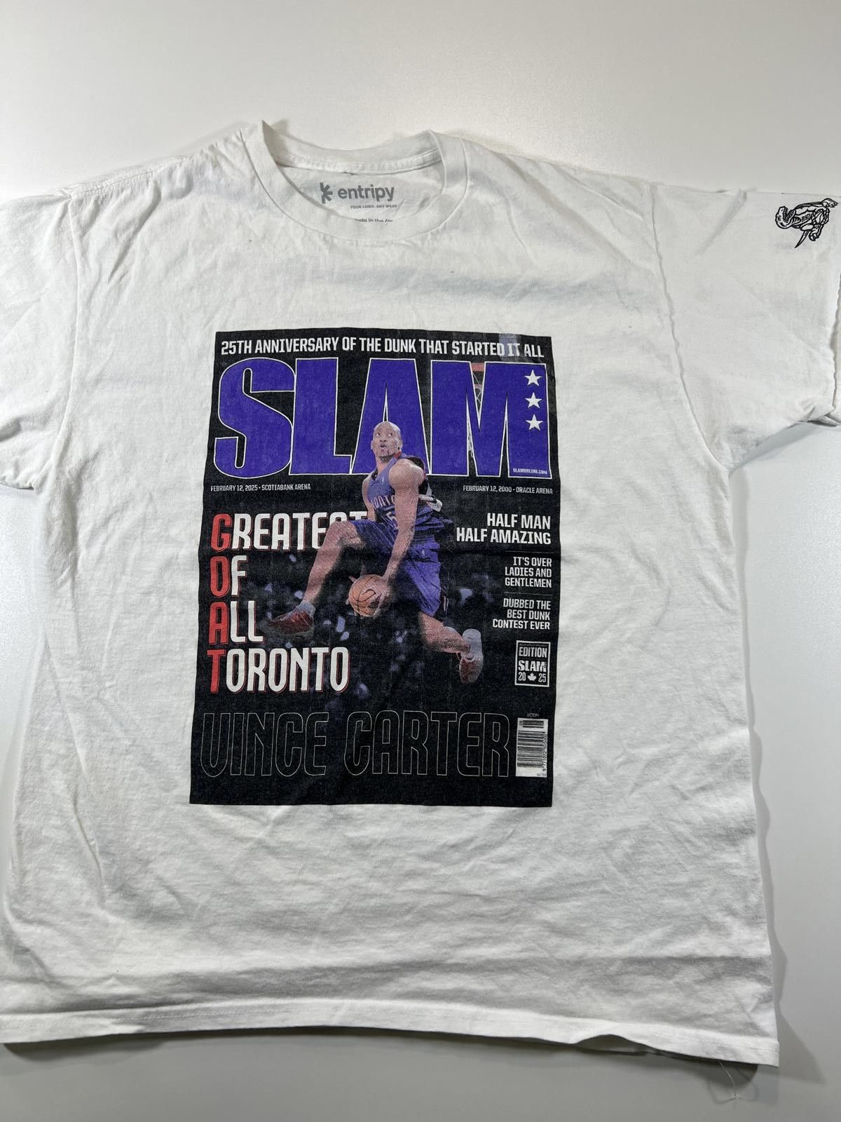 Other Vince Carter Slam Dunk Graphic White T-Shirt Size US L / EU 52-54 / 3 - 1 Thumbnail