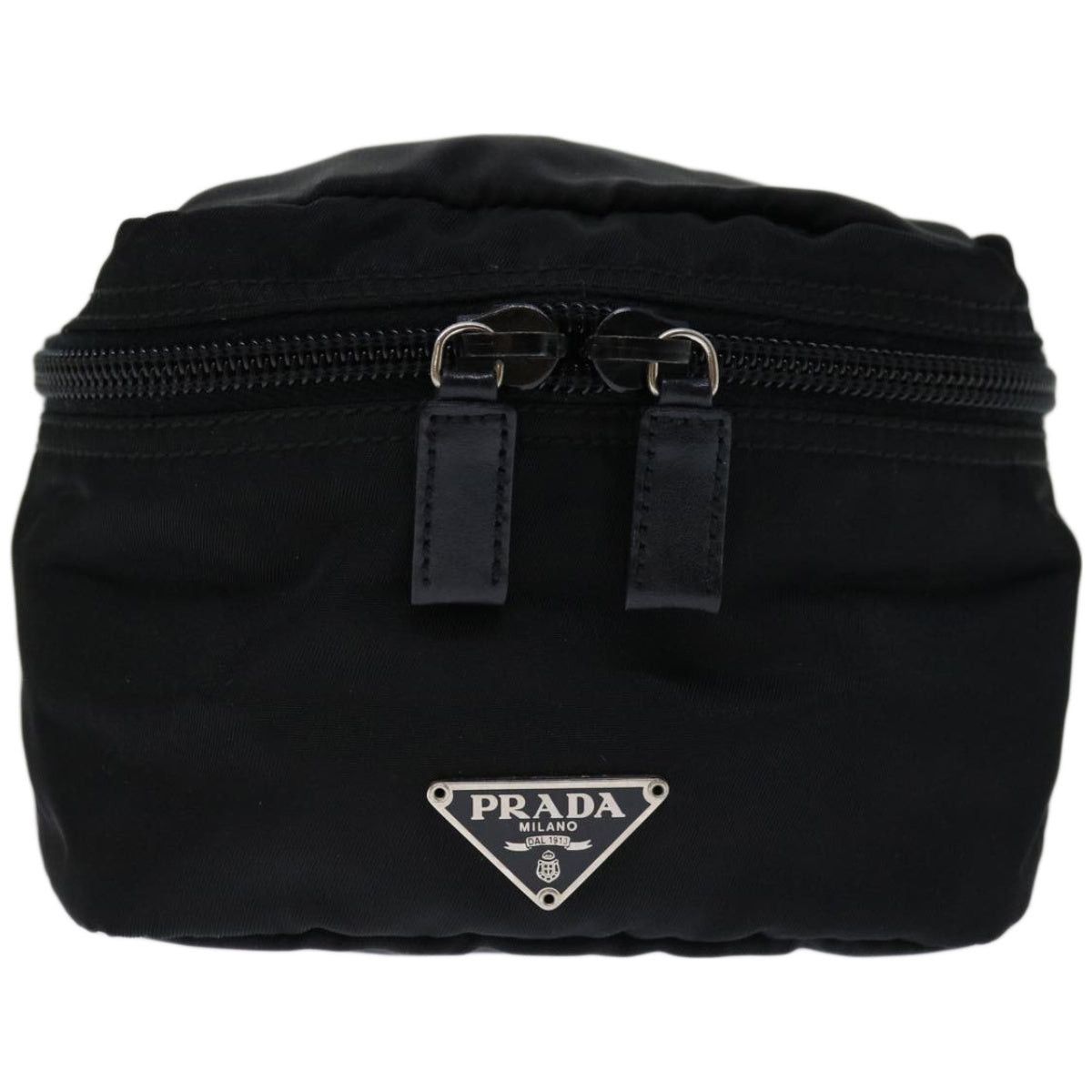 image of Prada Saffiano Clutch Bag in Black, Women's