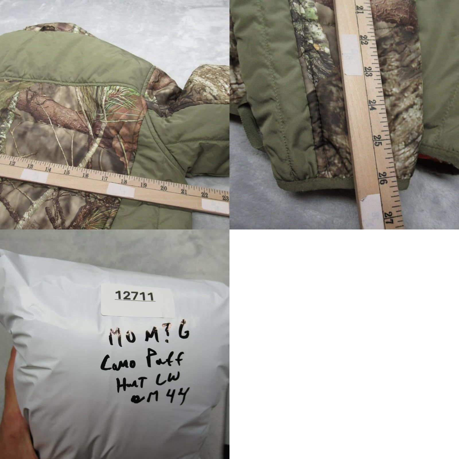 Vintage Mossy Oak Jacket Mens Medium Green Camo Insulated Lightweight Puffer Hunting Size US M / EU 48-50 / 2 - 9 Thumbnail