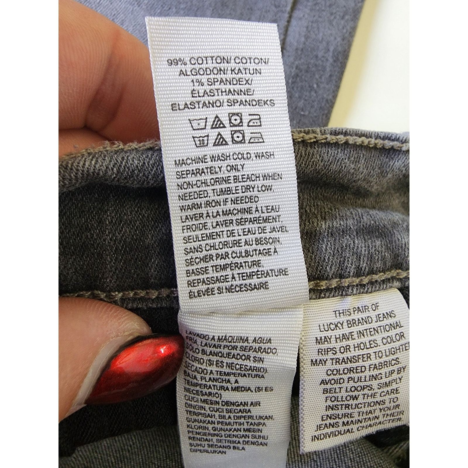 Lucky Brand Lucky Brand Charlie Legging Jeans Womens Size 4/27 Grey Size 27" / US 4 / IT 40 - 6 Thumbnail