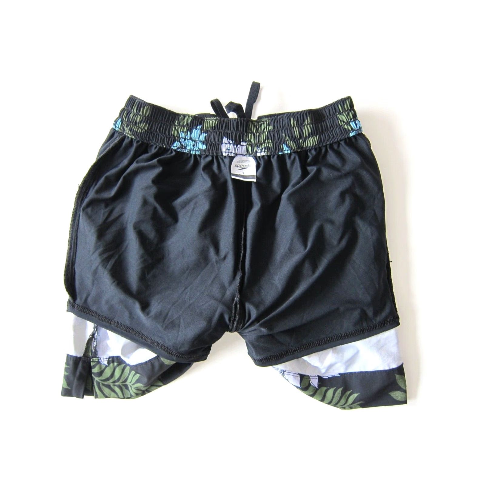 Speedo Speedo Black Green Blue Floral Short Lined Tennis Running Skort Women Small Size 28" / US 6 / IT 42 - 5 Thumbnail