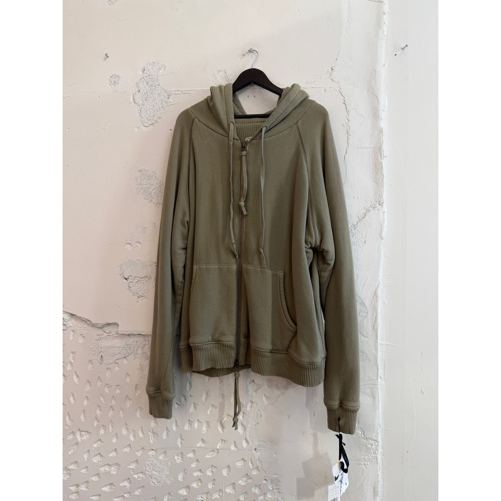Greg Lauren Greg Lauren Army Zip Waffle Lined Hoodie Size US XL / EU 56 / 4 - 1 Thumbnail