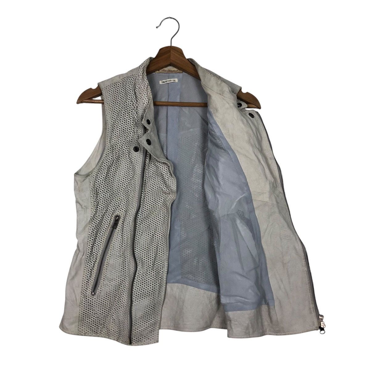 Japanese Brand Utility Vest Jacket Double Collar Leather Tass Issey Miyake Size US M / EU 48-50 / 2 - 12 Thumbnail