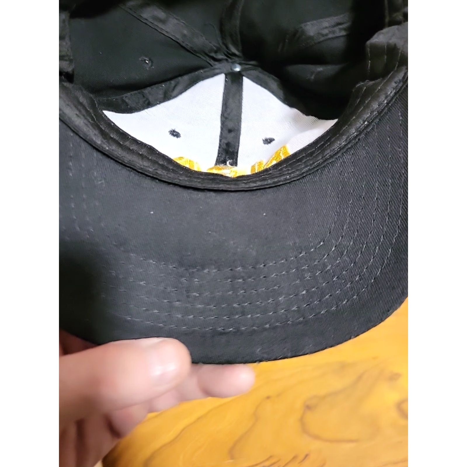 Vintage VINTAGE NRA Golden Eagles Embroidered Black Adjustable USA Flag Hat Baseball Cap Men One Size Cotton Canvas USA Flag Embroidered Adjustable Mens Size ONE SIZE - 5 Thumbnail