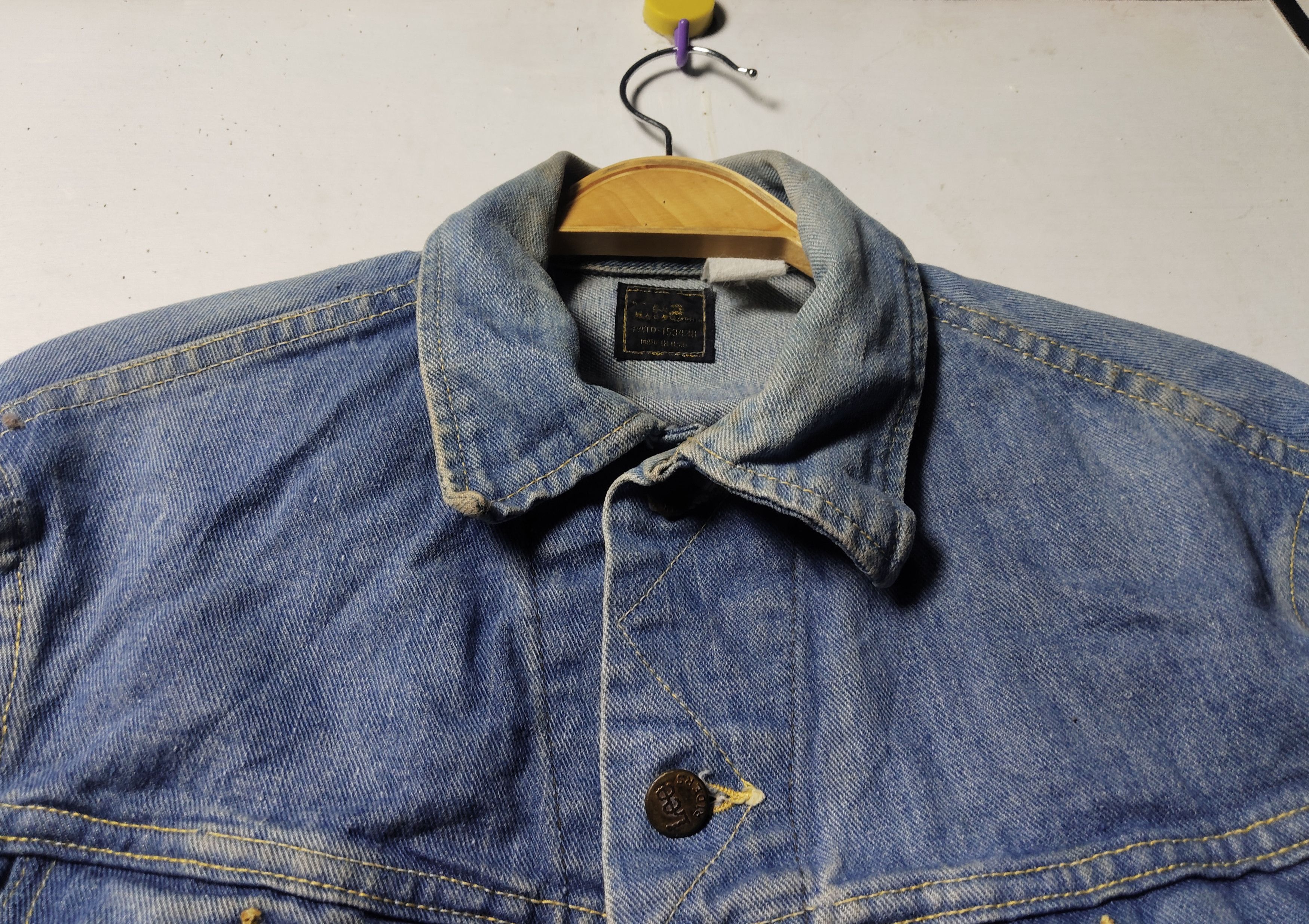 Lee × Vintage Vtg. 70's Lee Riders Sanforized Denim Jacket Size US S / EU 44-46 / 1 - 5 Thumbnail