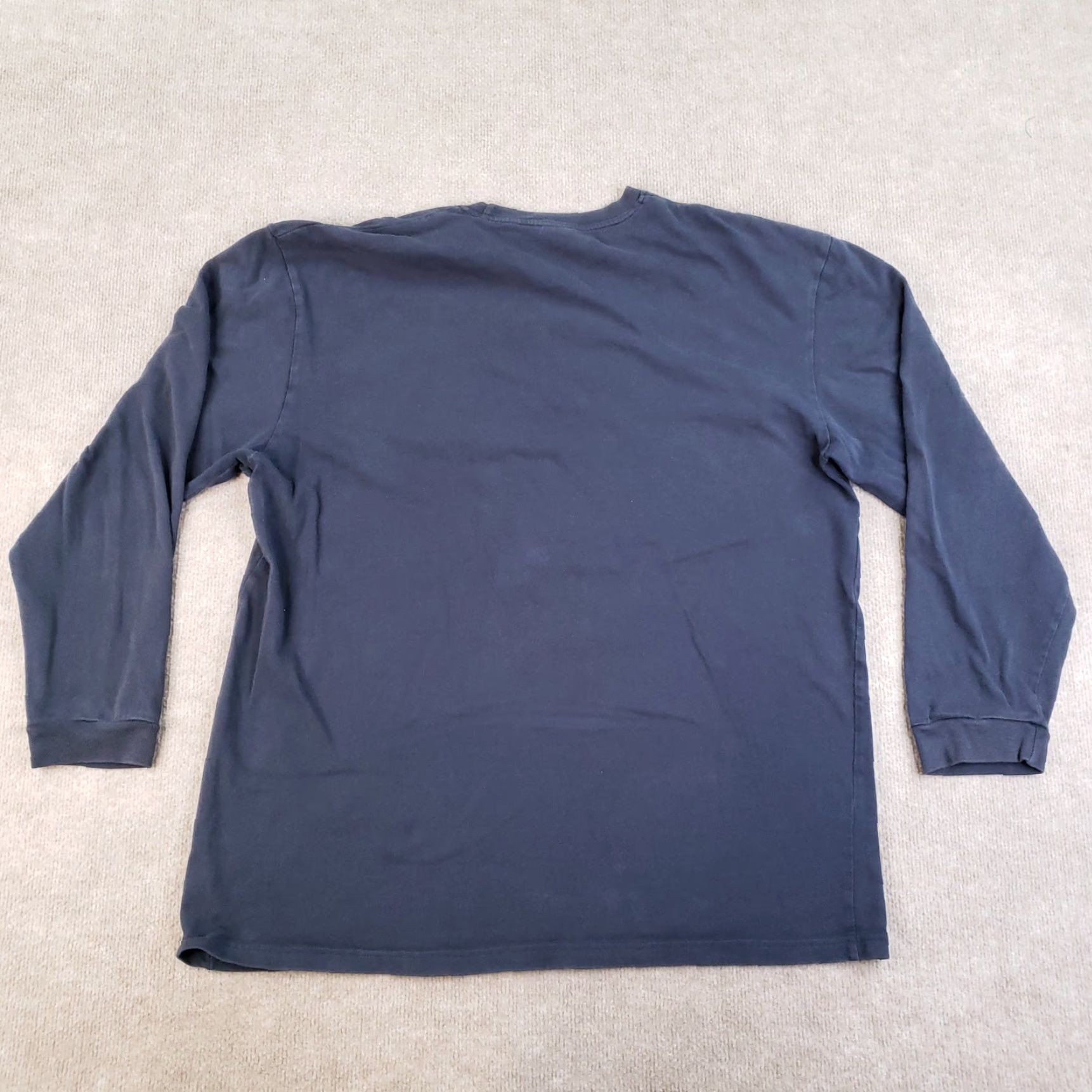 Vintage VINTAGE Marithe Francois Girbaud Shirt Mens 2XL Long Sleeve Blue Graphic Embroidered Crew Neck Cotton Size US XXL / EU 58 / 5 - 8 Thumbnail