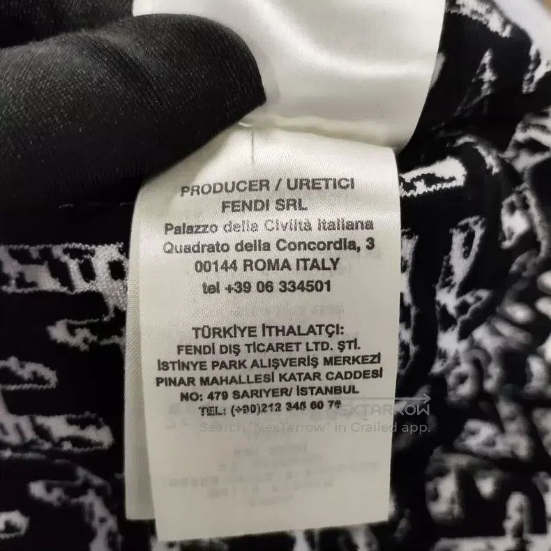 Fendi Fendi Knitted Black and White All-Over Print California Li Size XXS / US 00 / IT 34 - 6 Thumbnail