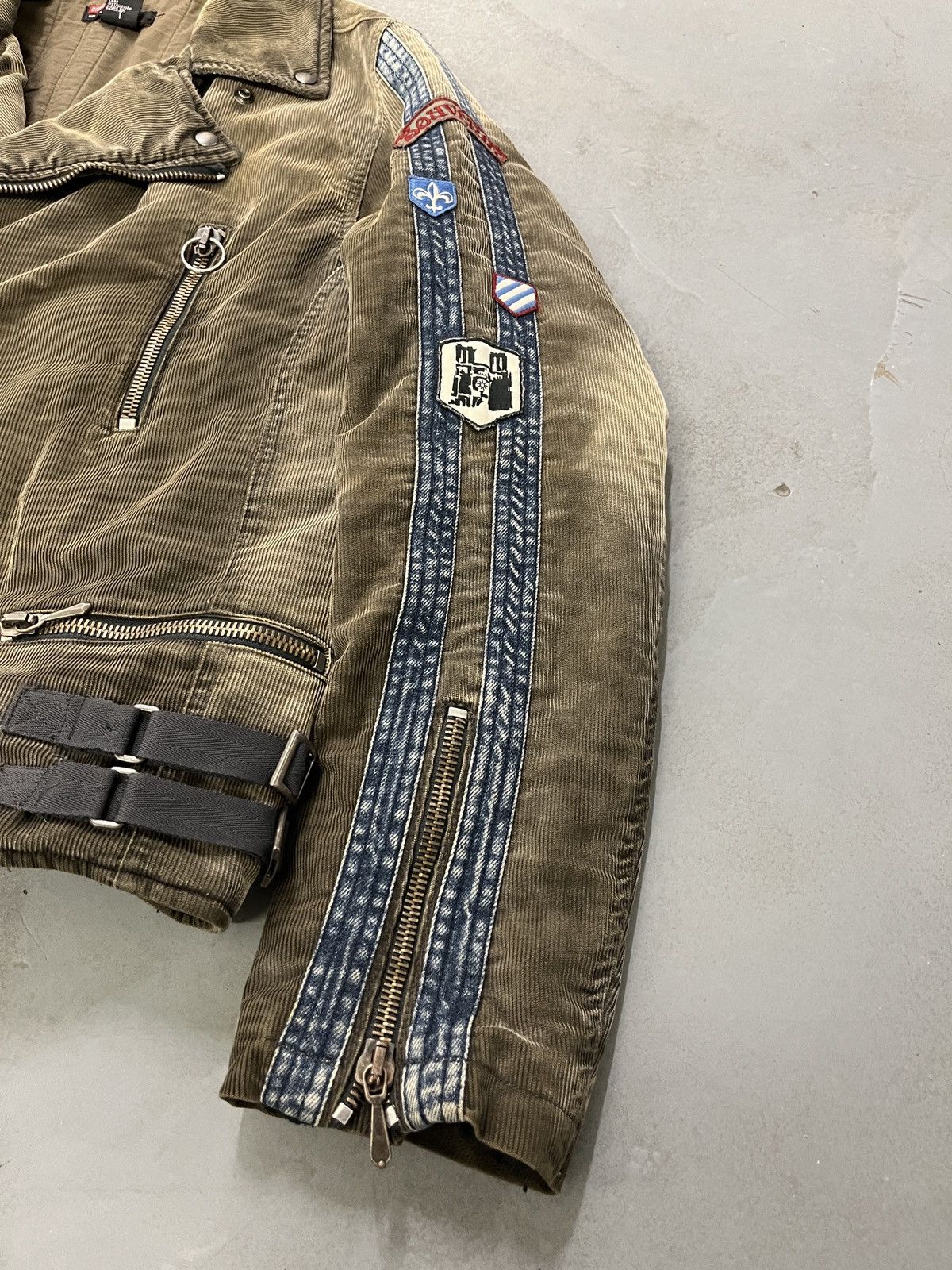 Diesel Diesel 2003 Devil May Cry Dante Corduroy Biker Jacket Size US XL / EU 56 / 4 - 5 Thumbnail