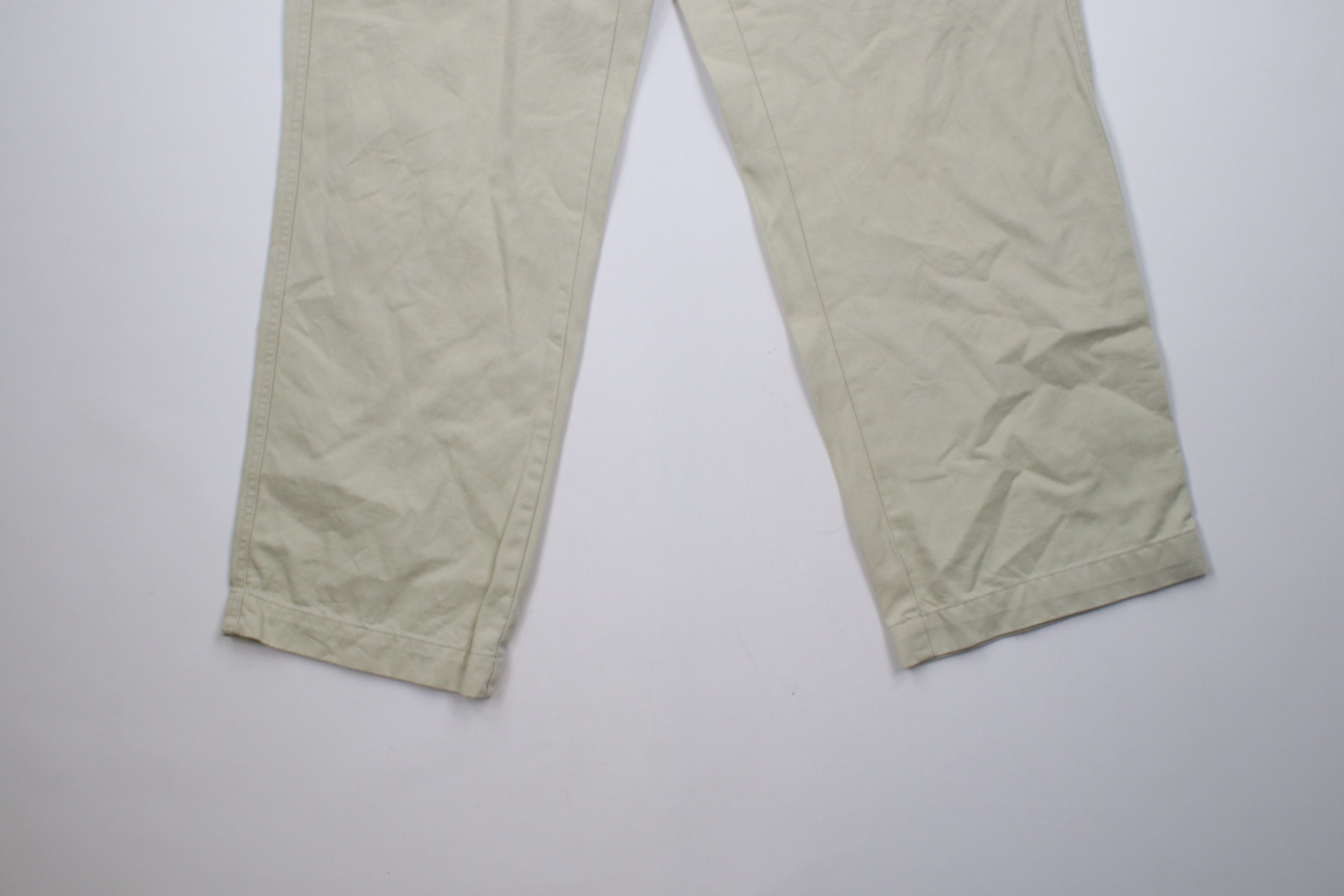 Gap × Vintage Vintage 90s Y2K Gap Baggy Wide Leg Cargo Pants Beige Cotton Size US 30 / EU 46 - 4 Thumbnail
