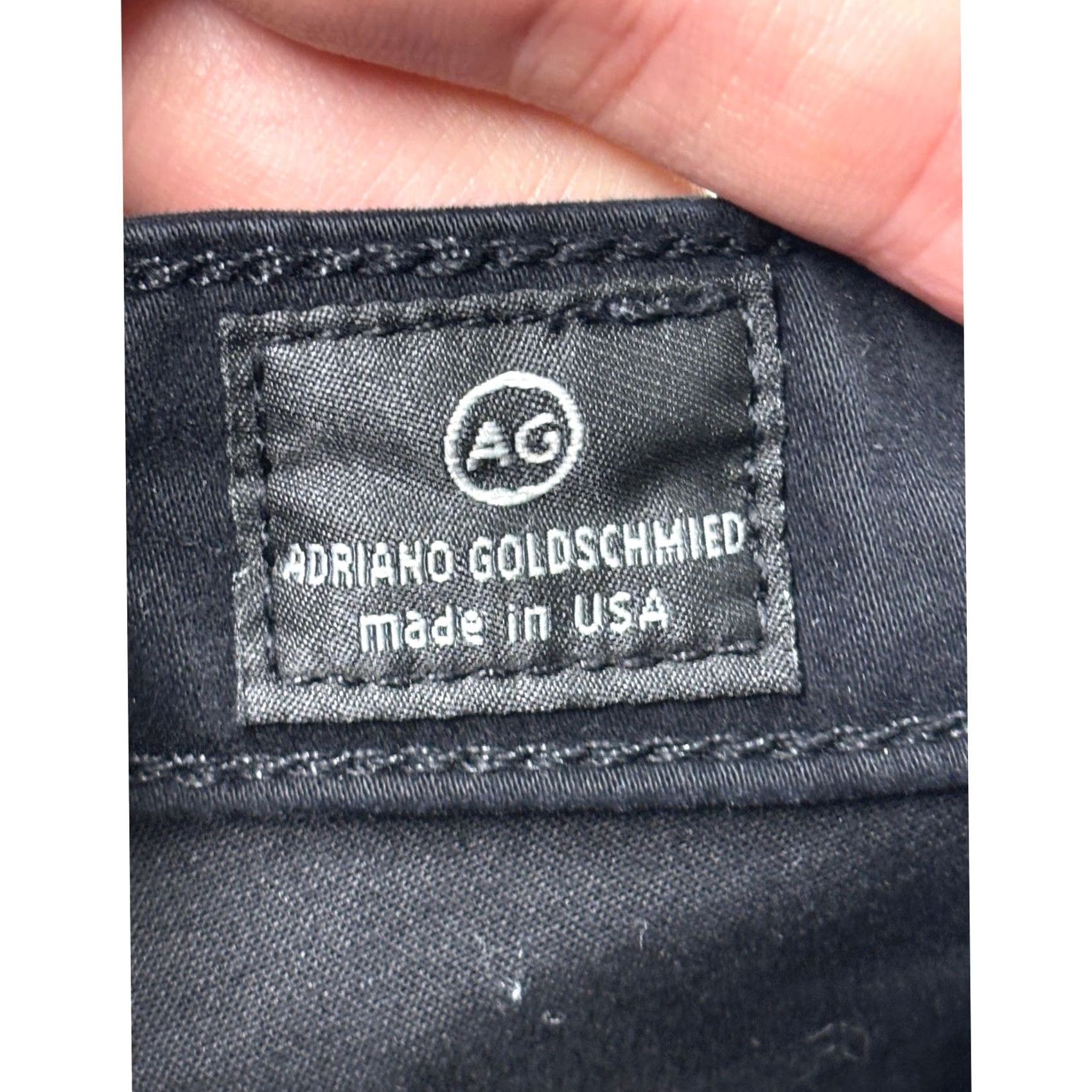 Vintage VINTAGE? No. AG Adriano Goldschmied The Middi Jeans Black 32R L32 Mid-Rise Slim 5-Pocket Vintage: No Size 24" / US 00 / IT 34 - 5 Thumbnail