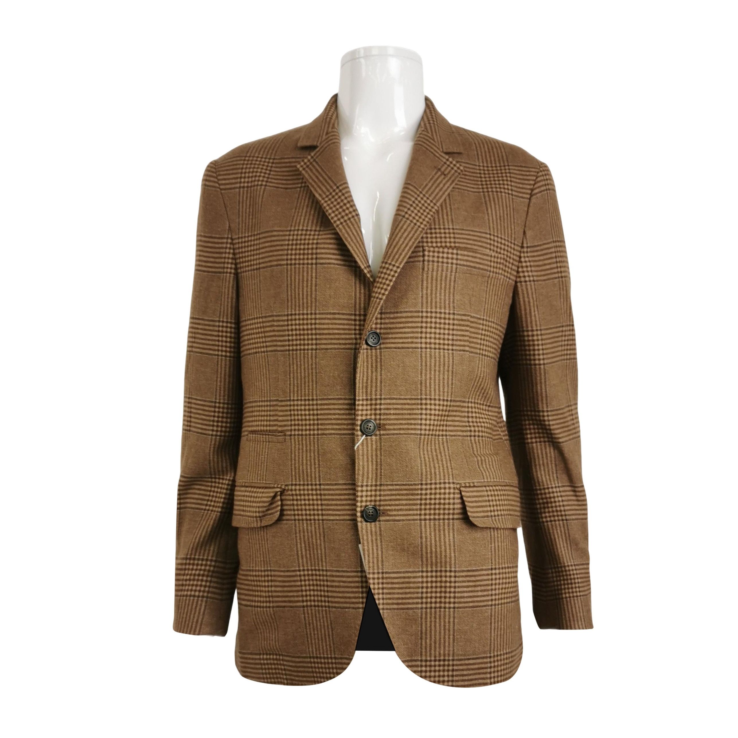 Brunello Cucinelli Brunello Cucinelli Plaid Wool-Linen Blazer Size 40R Size 40R - 1 Thumbnail