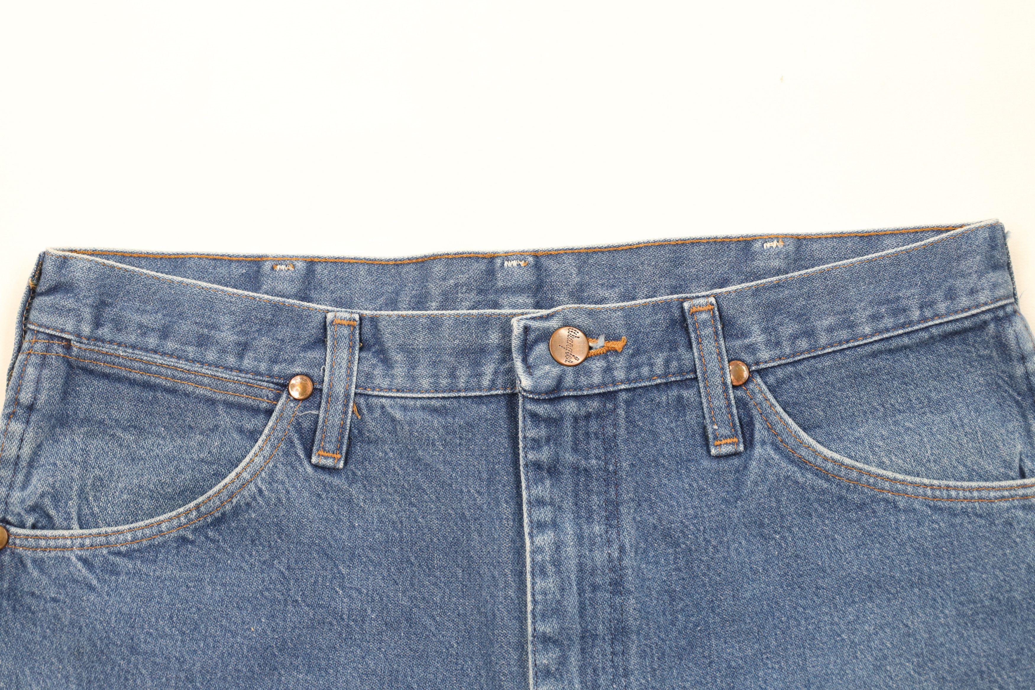 Wrangler Vintage 90s Wrangler Denim Jean Shorts Jorts Blue USA Size 34" / US 12 / IT 48 - 2 Thumbnail