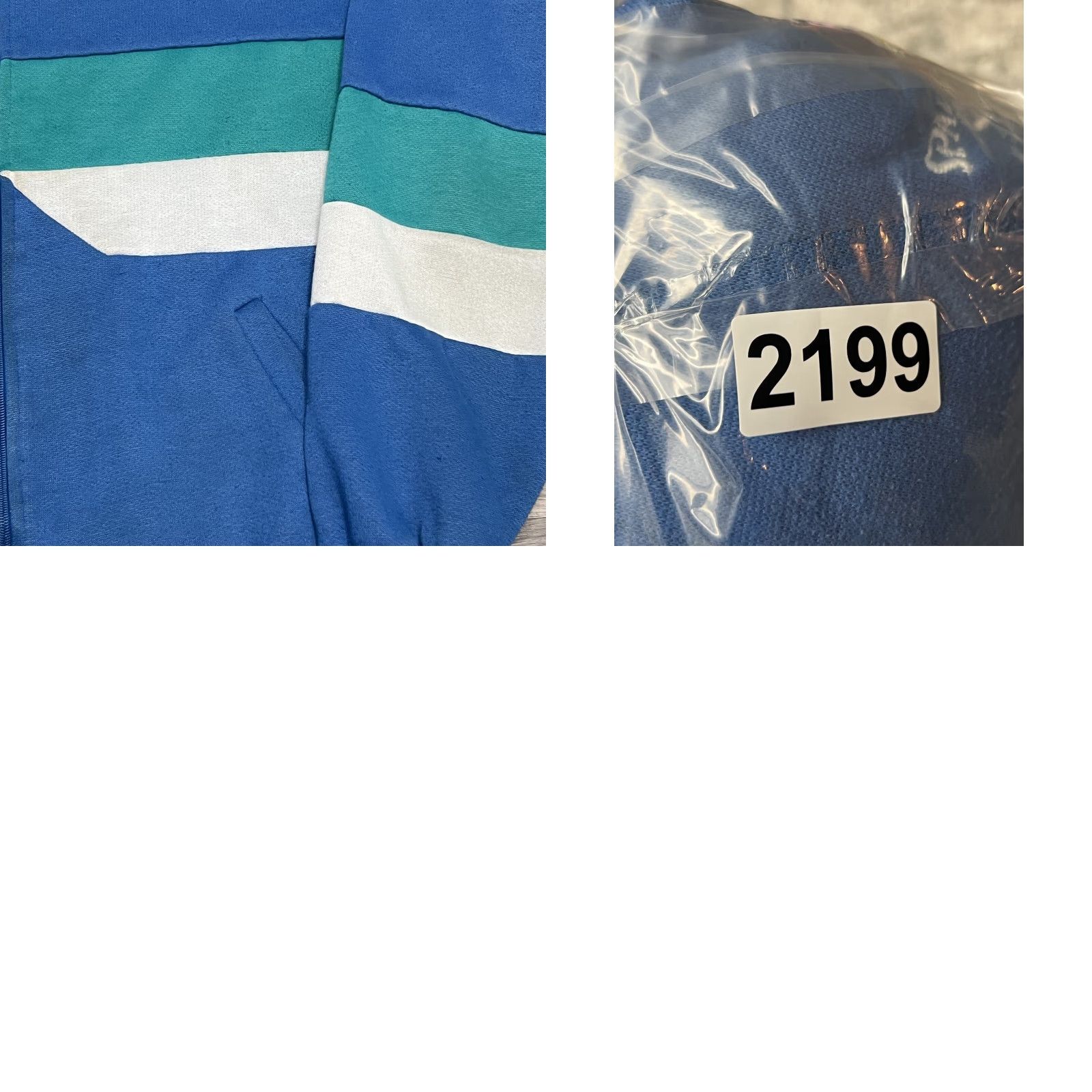 Spalding VINTAGE Spalding Sweatshirt Shirt Adult L Blue Cotton Blend Fleece 80s Tennis Full Zip Boxy Men Size US L / EU 52-54 / 3 - 8 Thumbnail