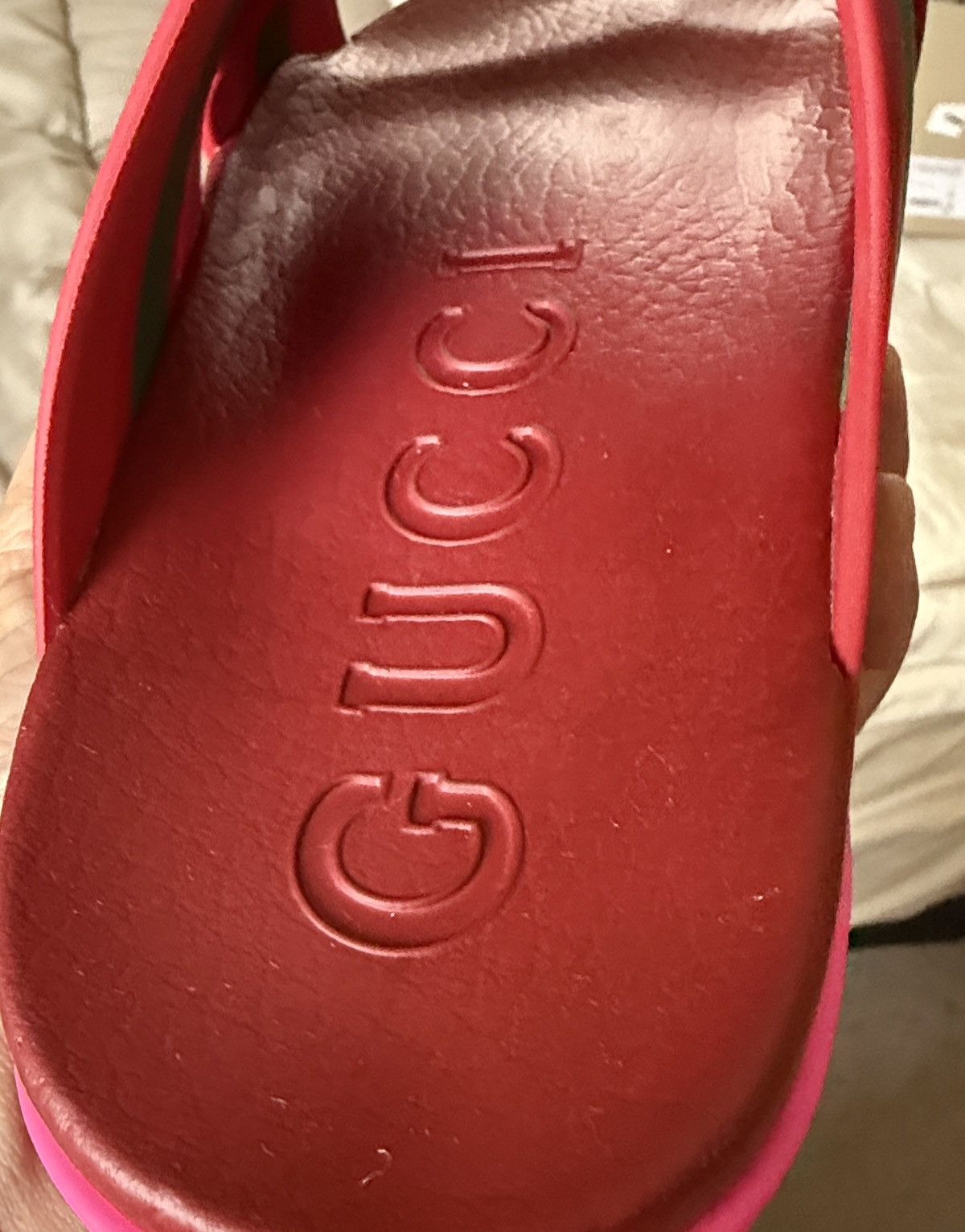 Gucci Gucci Women’s Red and Green Stripes Slides Size US 6 / IT 36 - 8 Thumbnail