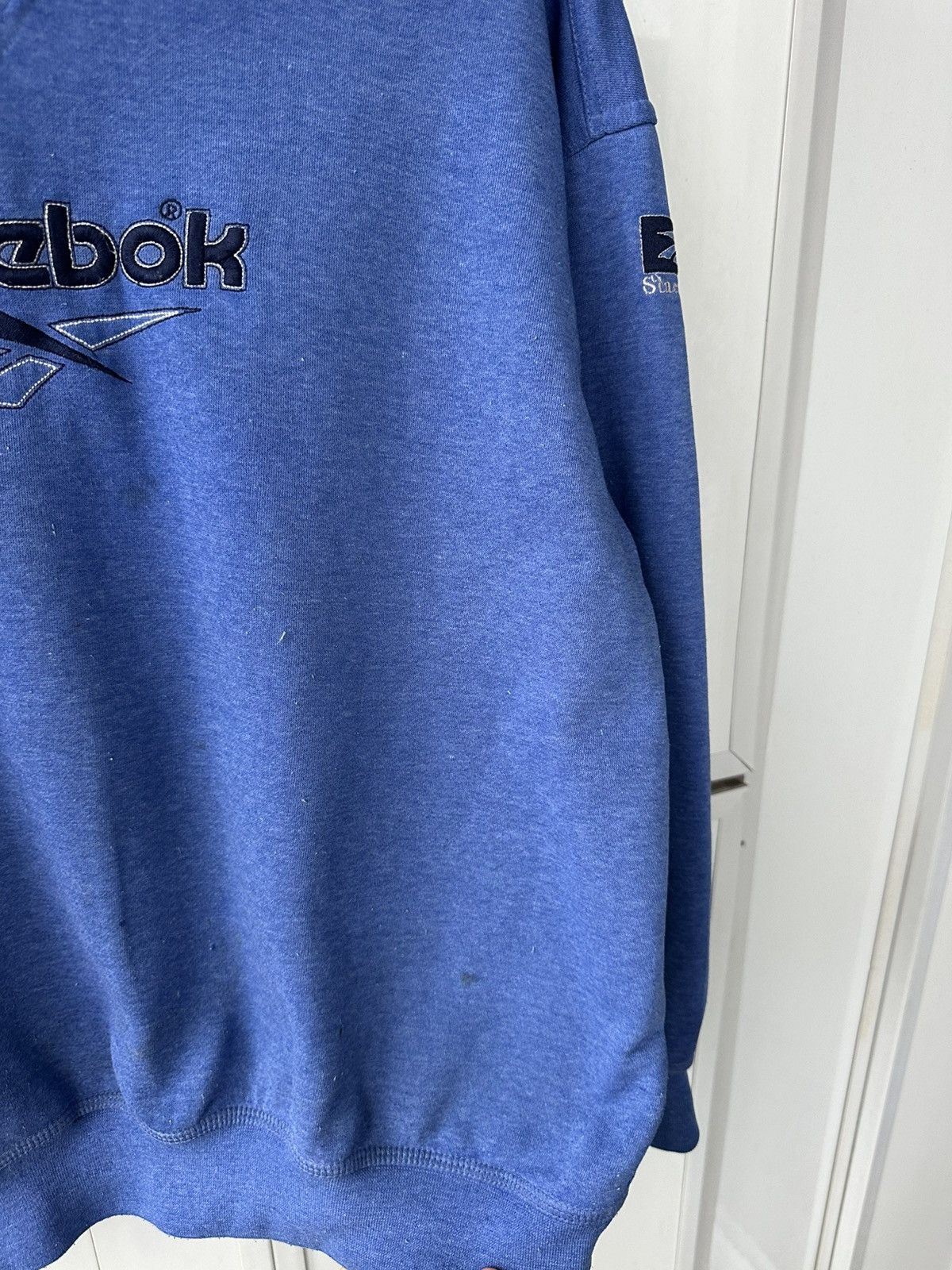 Reebok Vintage Reebok Oversize Sweatshirt Blue Big Logo Size US M / EU 48-50 / 2 - 11 Thumbnail