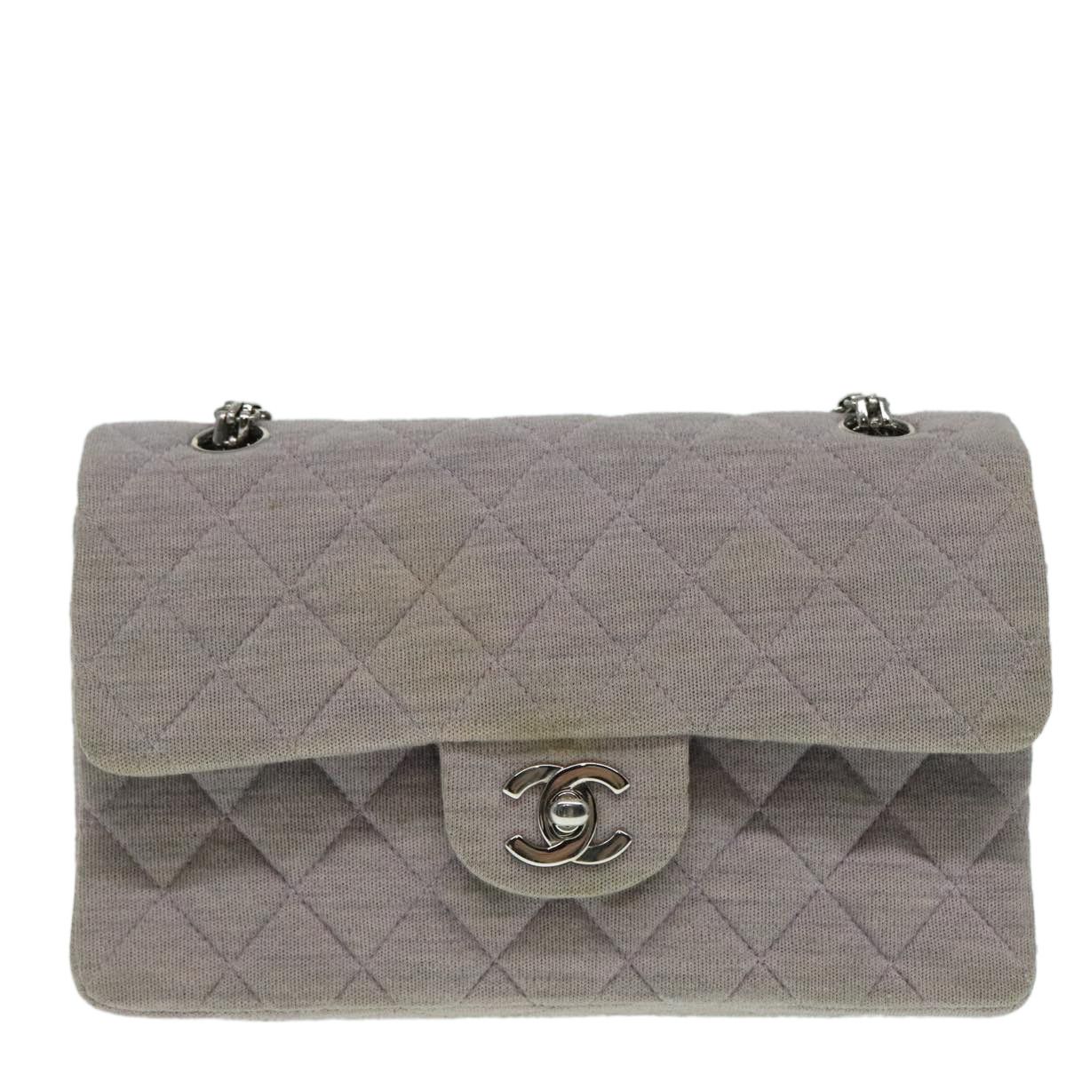 Timeless Grey Cotton Handbag (Pre-Owned)