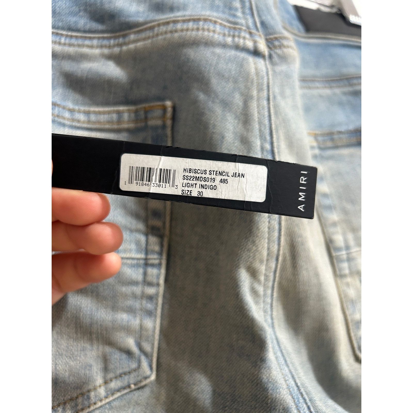 Amiri AMIRI HIBISCUS SKINNY FIT DISTRESSED JEAN SIZE 30 PREOWNED Size US 30 / EU 46 - 11 Thumbnail