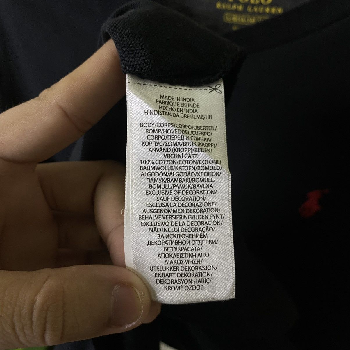 Polo Ralph Lauren Y2K Polo Ralph Lauren Essential Black Tee Size US S / EU 44-46 / 1 - 4 Thumbnail