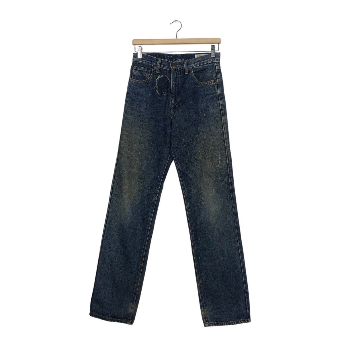 Japanese Brand 📌Vintage Denim Jeans Straight Cut Big John Indigo Blue Size 28" / US 6 / IT 42 - 2 Thumbnail