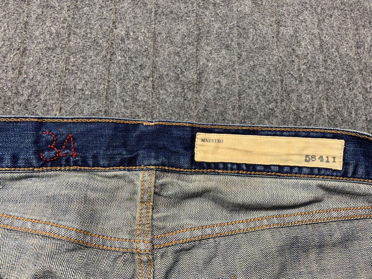 Replay Replay Maestro Indigo Beauty Faded Straight Cut Buttonfly Size US 34 / EU 50 - 9 Thumbnail