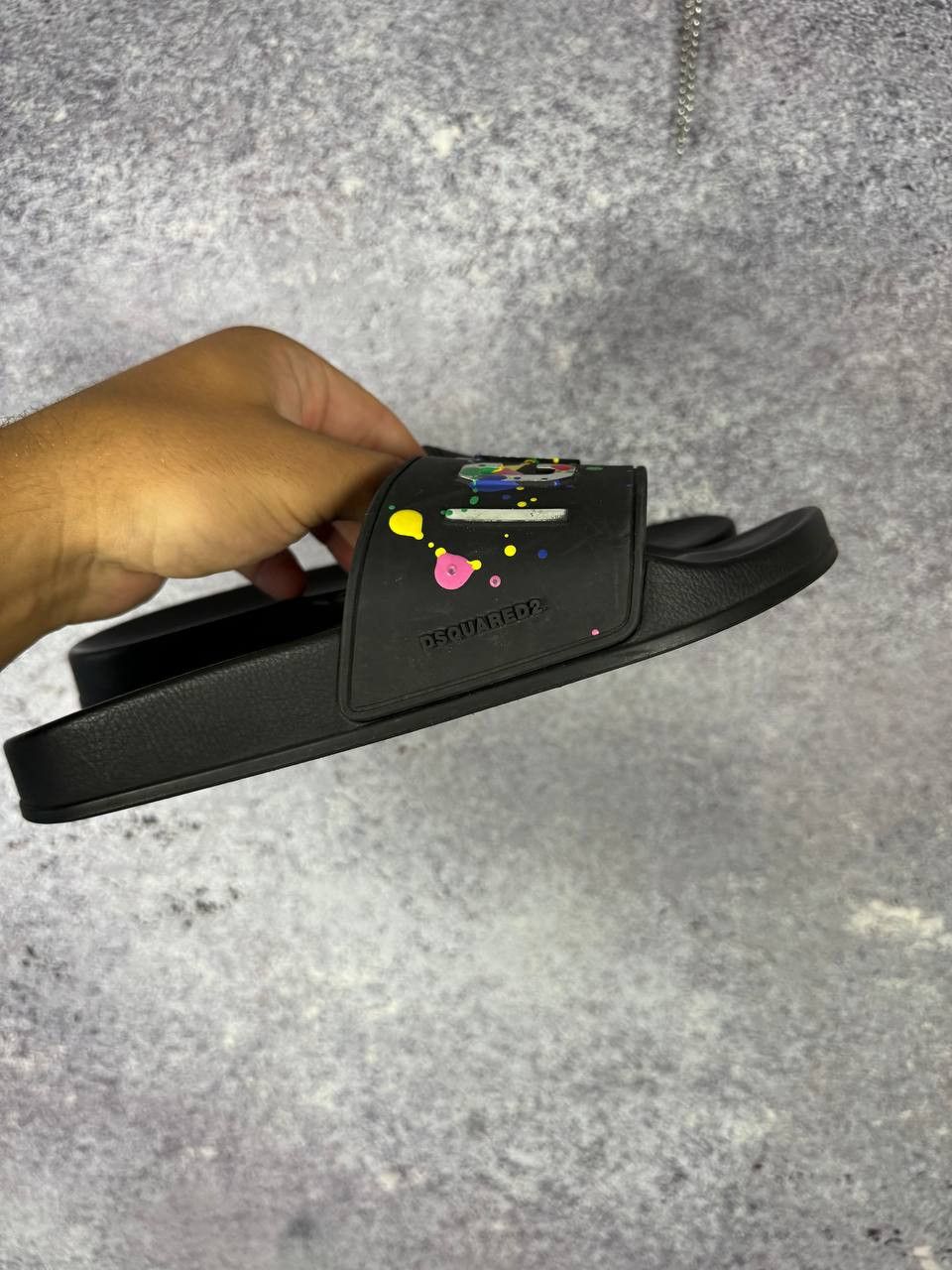 Dsquared2 RRP $300 Dsquared2 ICON Painted Slides 37 size Size US 5 / EU 37 - 3 Thumbnail