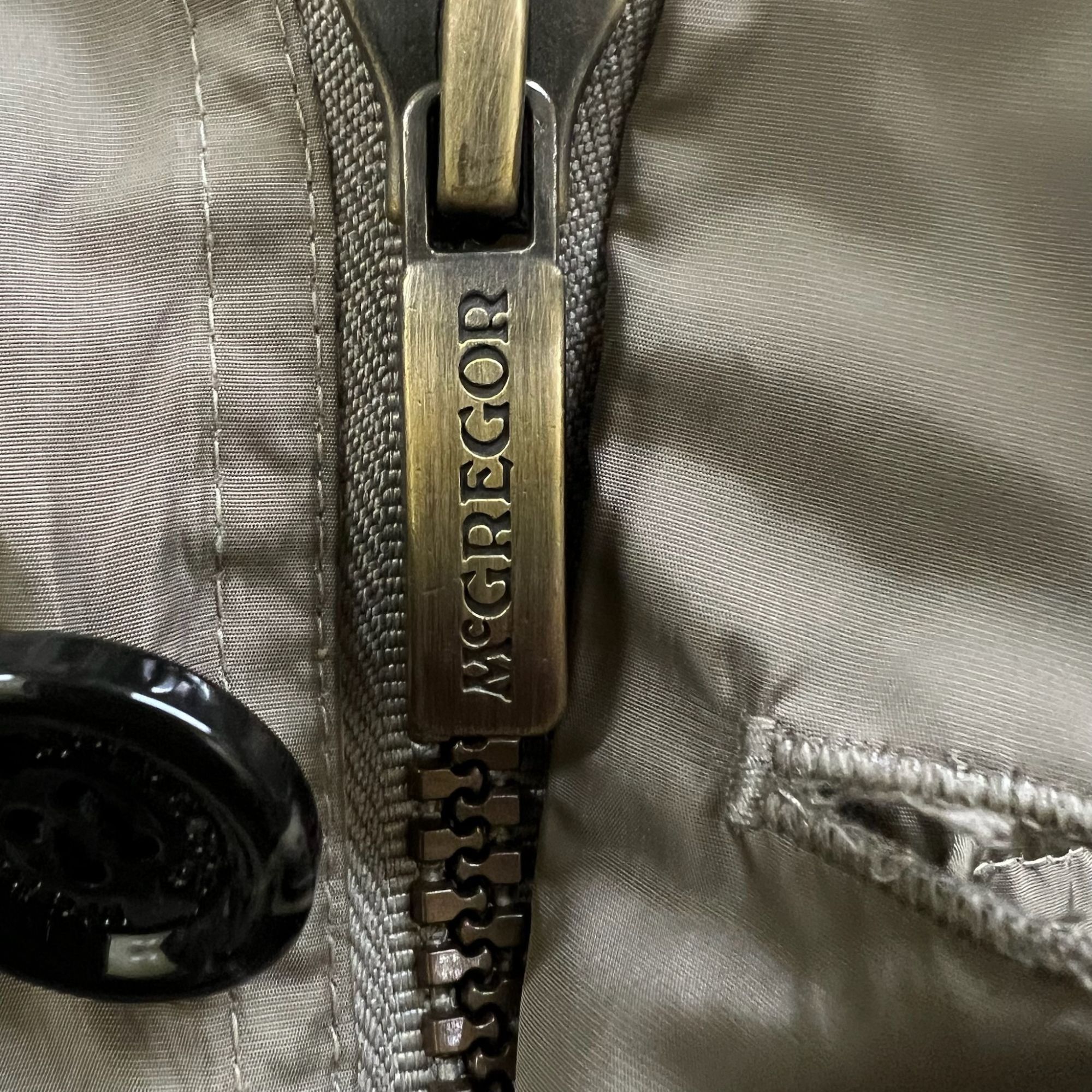 McGregor McGregor Beige Four-Pocket Nylon Jacket With Button Closures Size US L / EU 52-54 / 3 - 6 Thumbnail