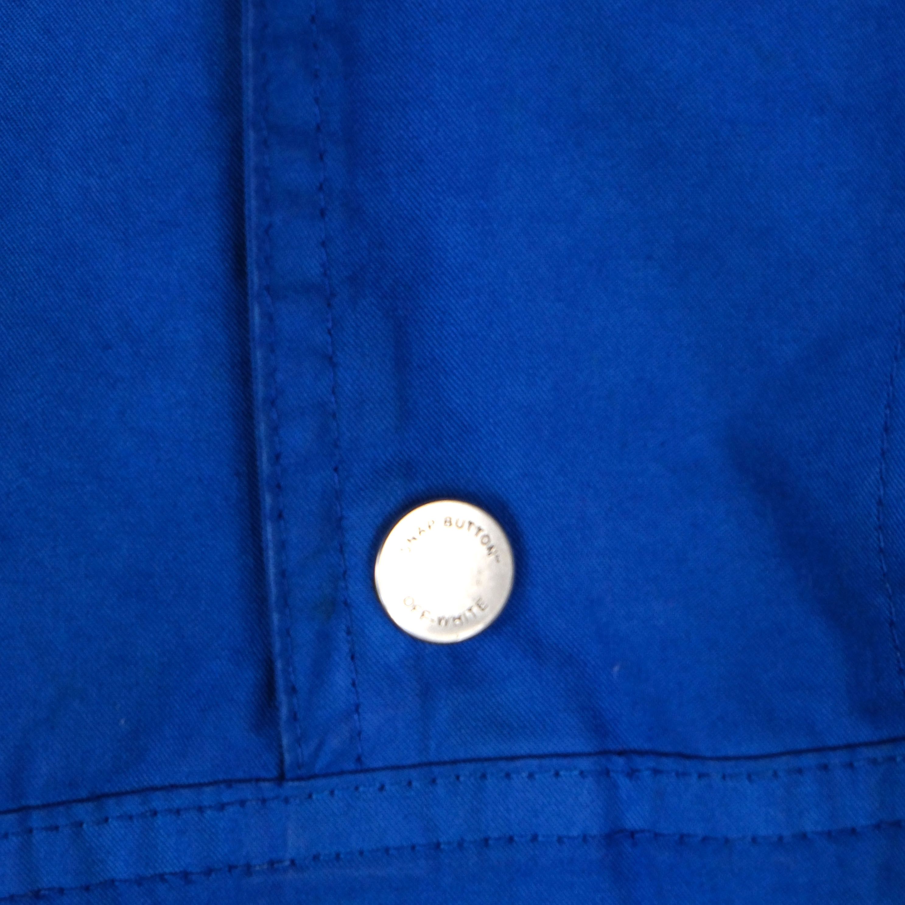 Off-White Off white anorak blue jacket Size US L / EU 52-54 / 3 - 3 Thumbnail