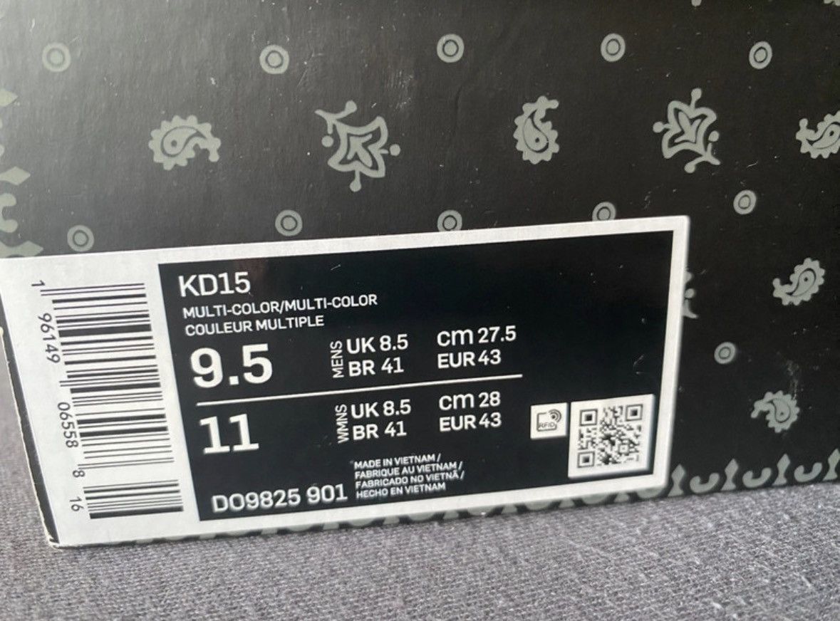 Other NIKE KD 15 'Producer Pack - 9th Wonder' Size US 9.5 / EU 42-43 - 7 Thumbnail