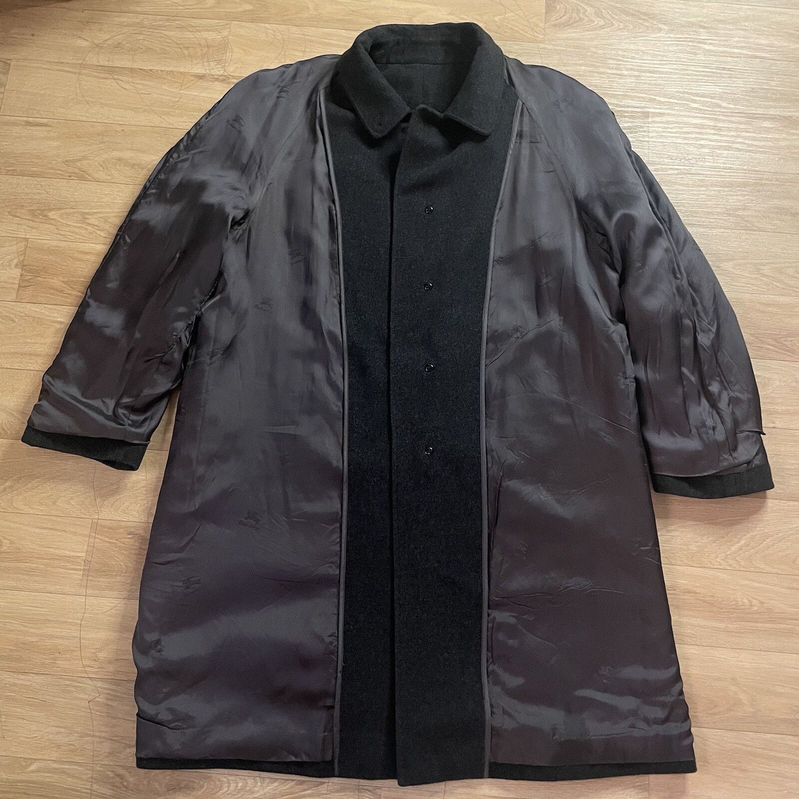 Burberry VINTAGE Burberry Trench Coat jacket CASHEMERE VIRGIN WOOL Size US L / EU 52-54 / 3 - 5 Thumbnail