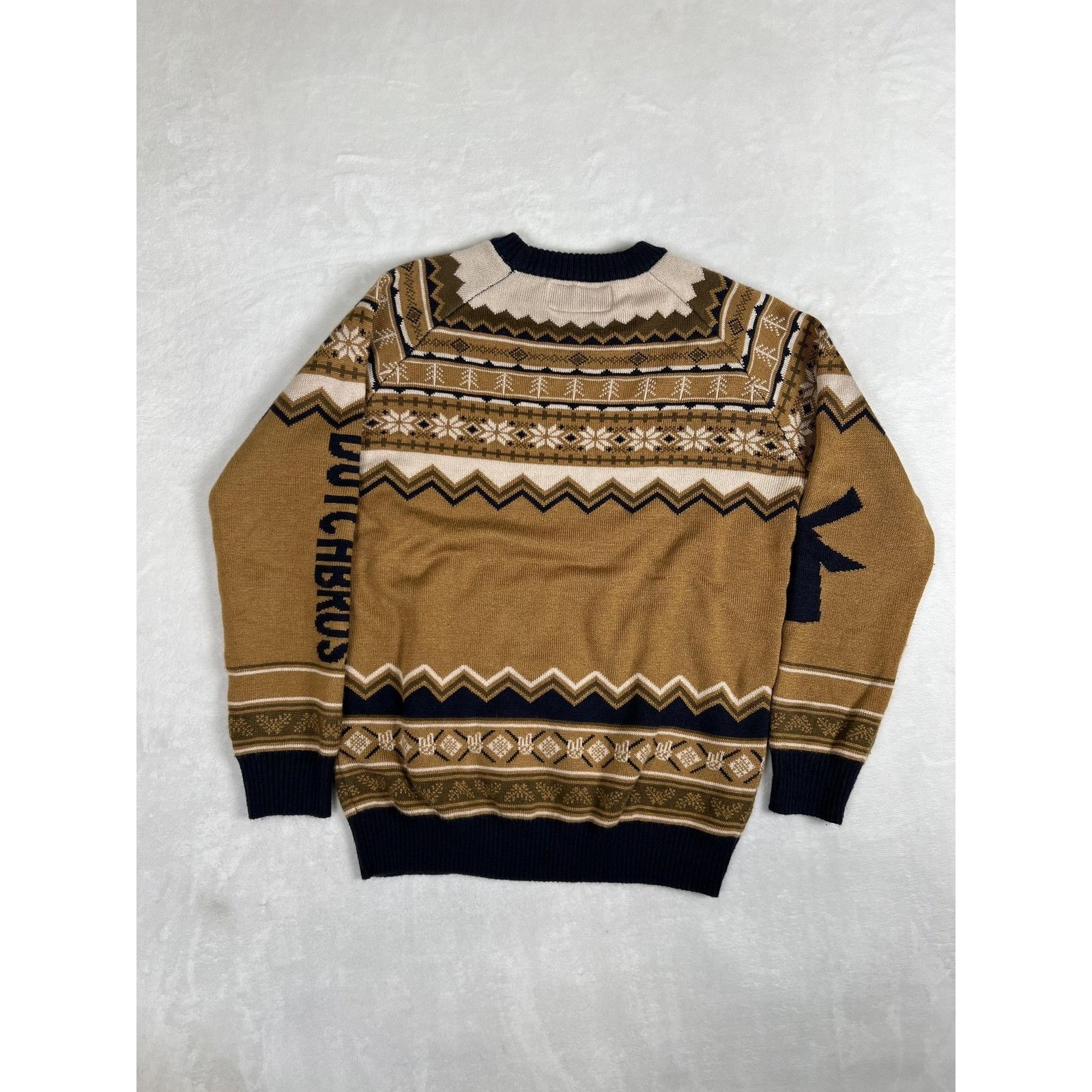 Other Dutch Bros Coffee Sweater Mens Medium Brown Fair Isle Ugly C Size US M / EU 48-50 / 2 - 7 Thumbnail