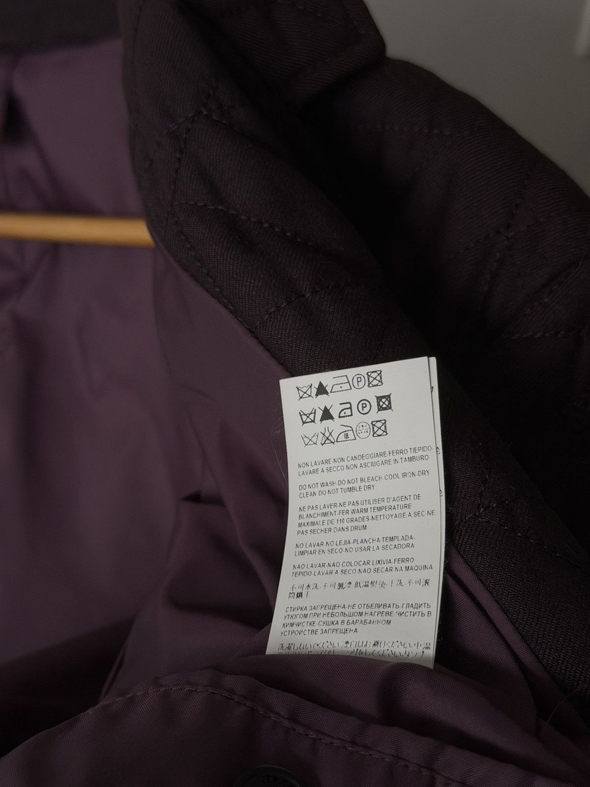 Versace Versace Collection Purple Wool Quilted Jacket Blazer Leather Size US M / EU 48-50 / 2 - 12 Thumbnail
