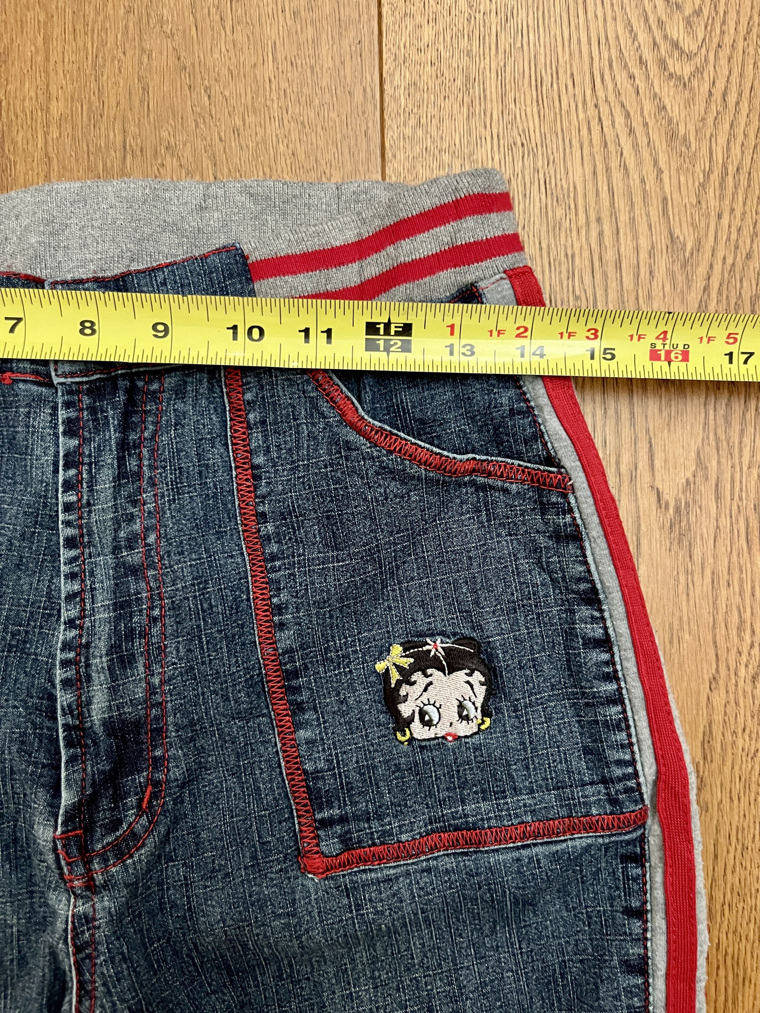 Vintage Vtg Shyger Betty Boop Y2K Flare Jeans Women’s Large Size 28" / US 6 / IT 42 - 6 Thumbnail