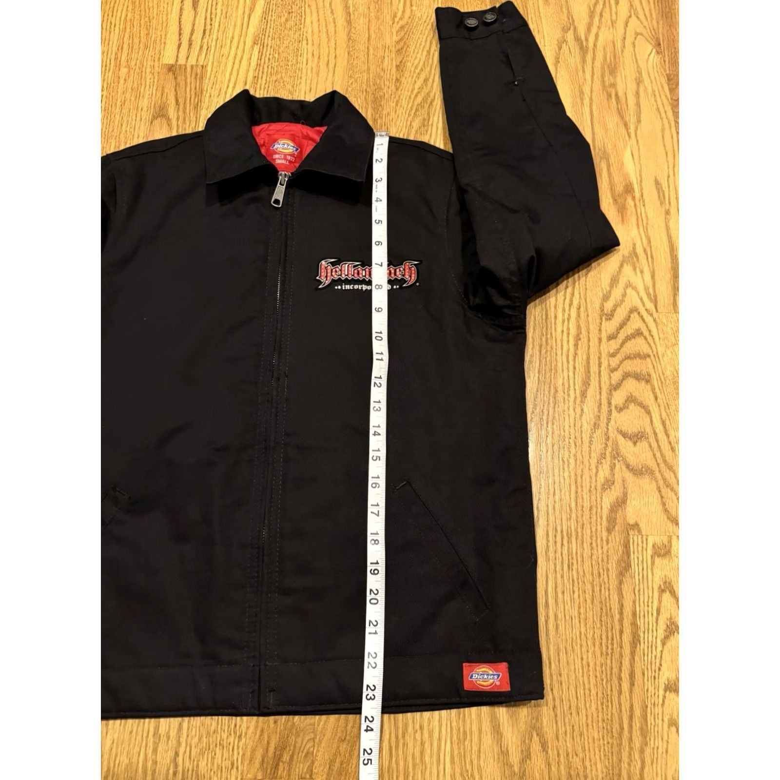 Dickies Dickies Hellanbach Jacket Size S Embroidered Wings Rhinestone Bomber Jacket Black Unisex Adults Zip Full Zip Pockets Logo Collar Style Wing Size US S / EU 44-46 / 1 - 7 Thumbnail
