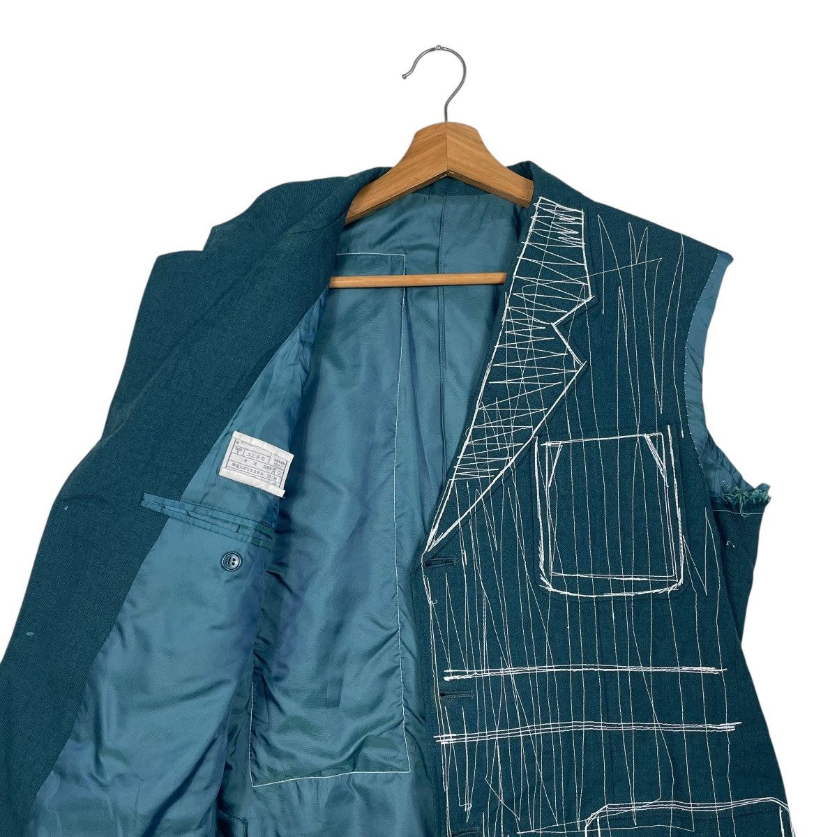 Japanese Brand Nice Design Arty Print With Colourful Stroke Blazer Jacket Size US M / EU 48-50 / 2 - 11 Thumbnail