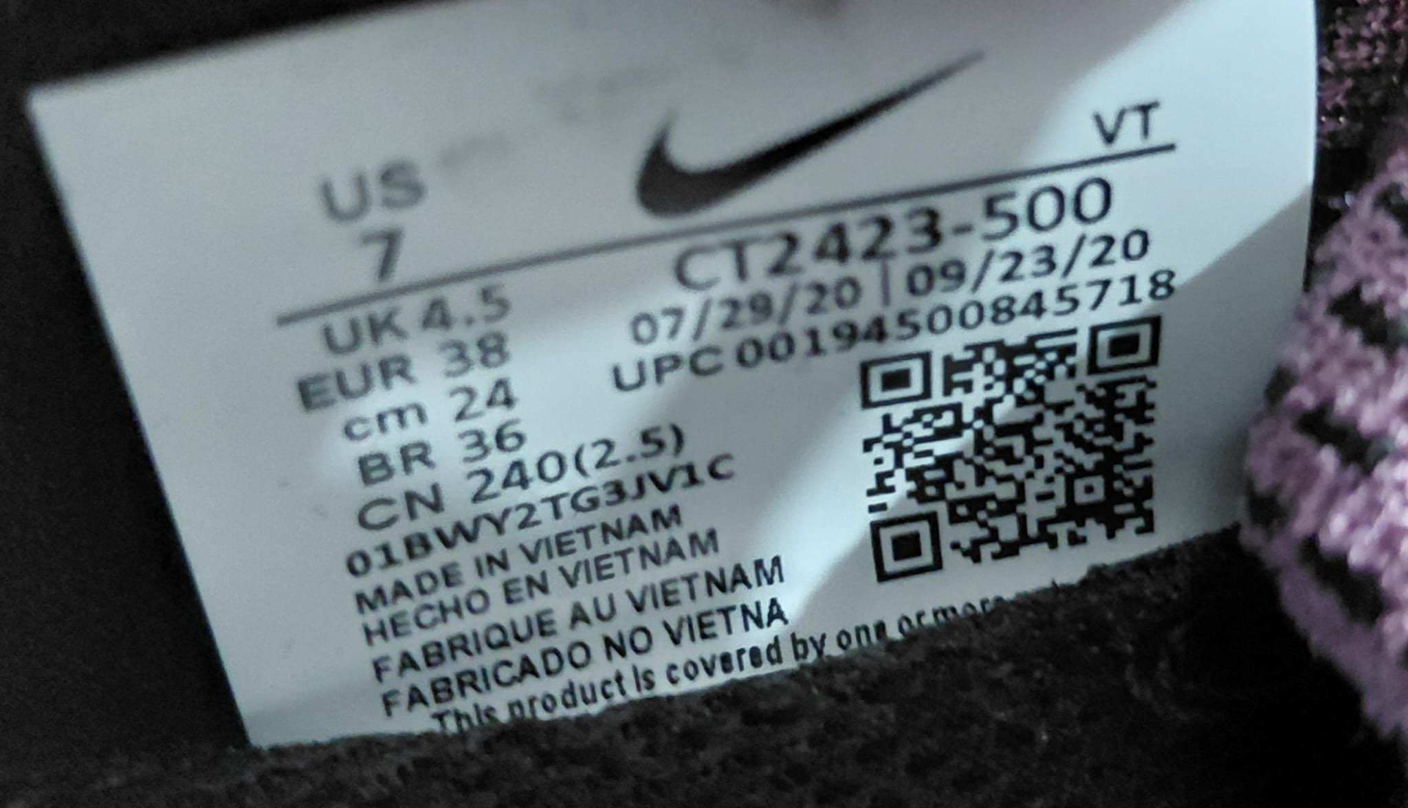 Nike Nike React Infinity Run Flyknit 2 Violet Dust Size US 7 / IT 37 - 9 Thumbnail