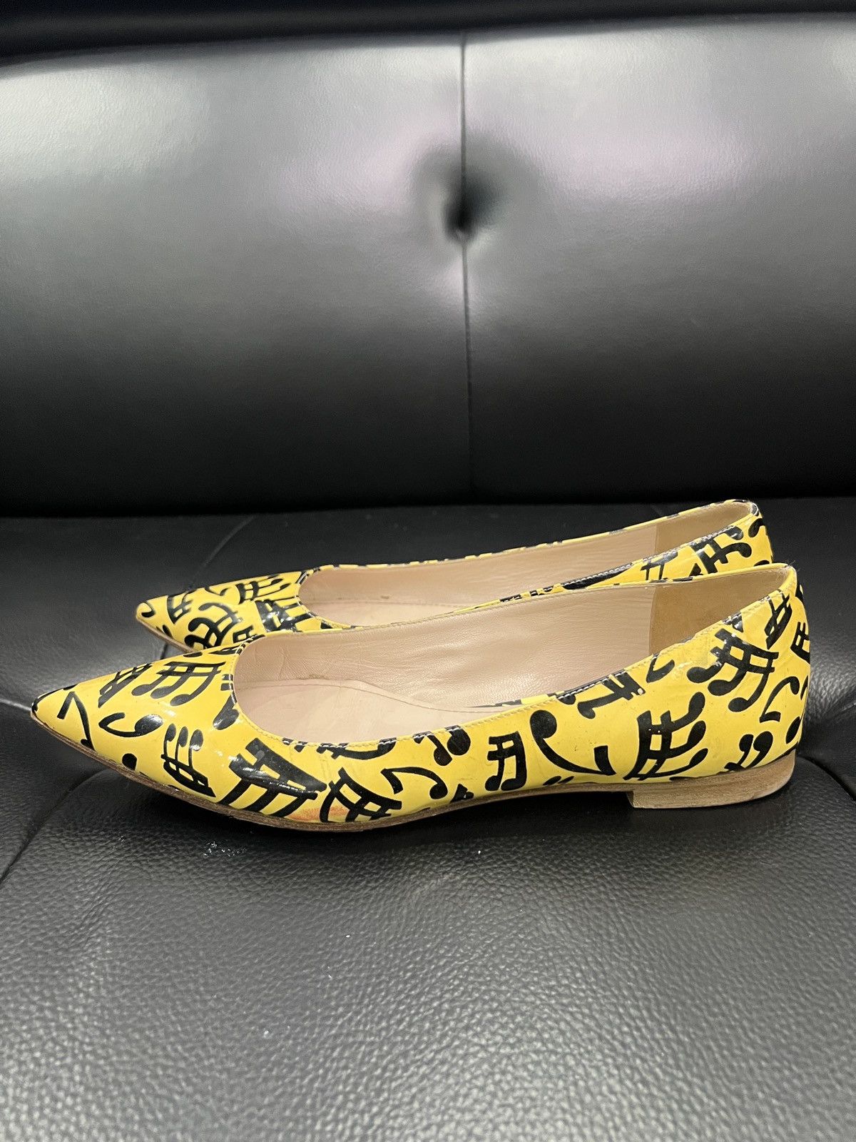 Miu Miu Miu Miu Musical Note Pointed-Toe Flats Size US 7 / IT 37 - 2 Thumbnail