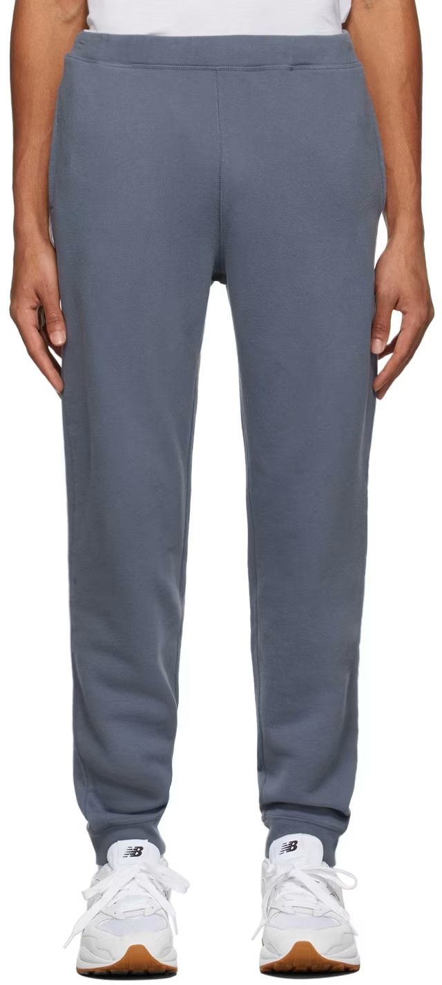 Sunspel Sunspel Blue Gray Loopback Track Pant Sweatpant Portugal Size US 30 / EU 46 - 1 Thumbnail