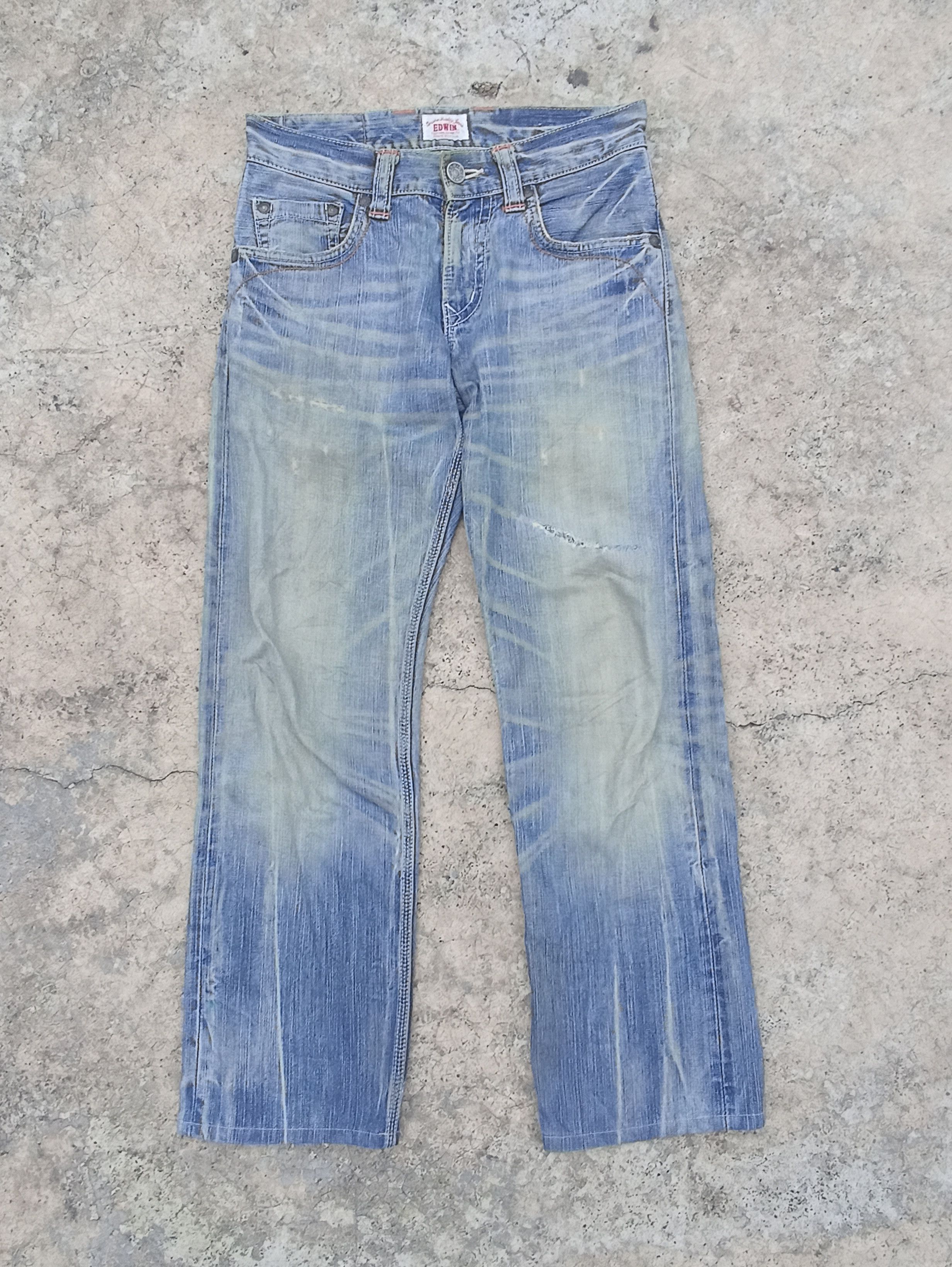 Edwin Vtg Edwin jeans washed LGB Street fashion Edwin Exclusive Size US 32 / EU 48 - 4 Thumbnail