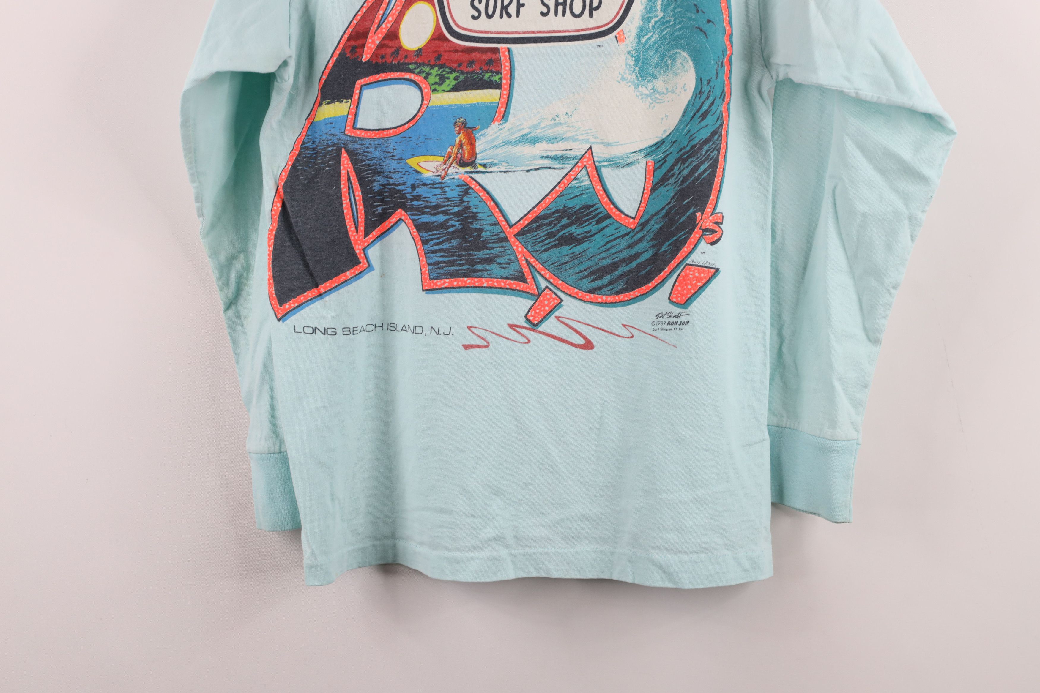 Vintage Vintage 80s Ron Jon Surf Shop Long Sleeve T-Shirt USA Size S / US 4 / IT 40 - 15 Thumbnail