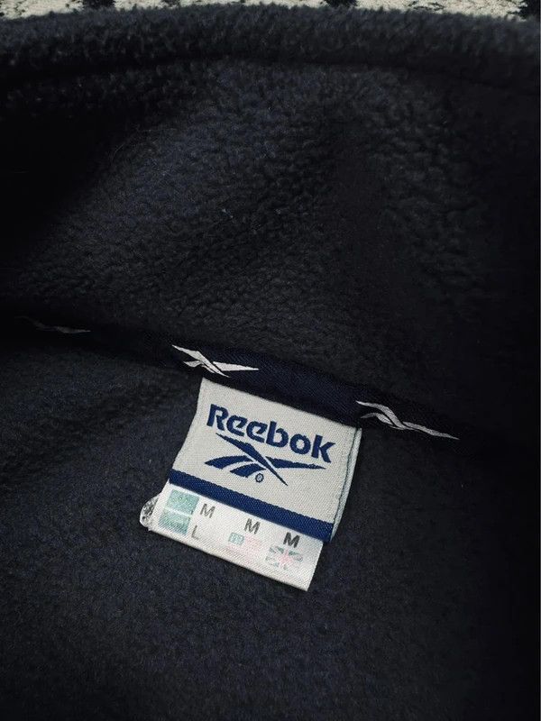 Reebok Reebok halfzip fleece jacket gray logo M vintage Size US M / EU 48-50 / 2 - 5 Thumbnail