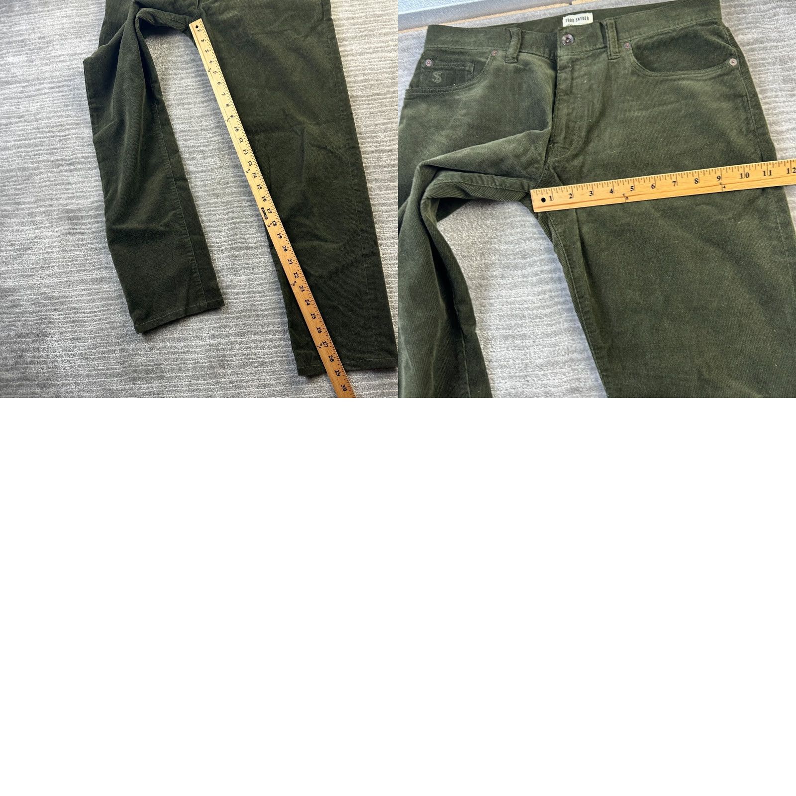 Todd Snyder Todd Snyder Corduroy Pants Slim Fit Chino Men 31x32 31x29 Green 5-Pocket Casual Vintage No N/A Size US 31 - 9 Thumbnail