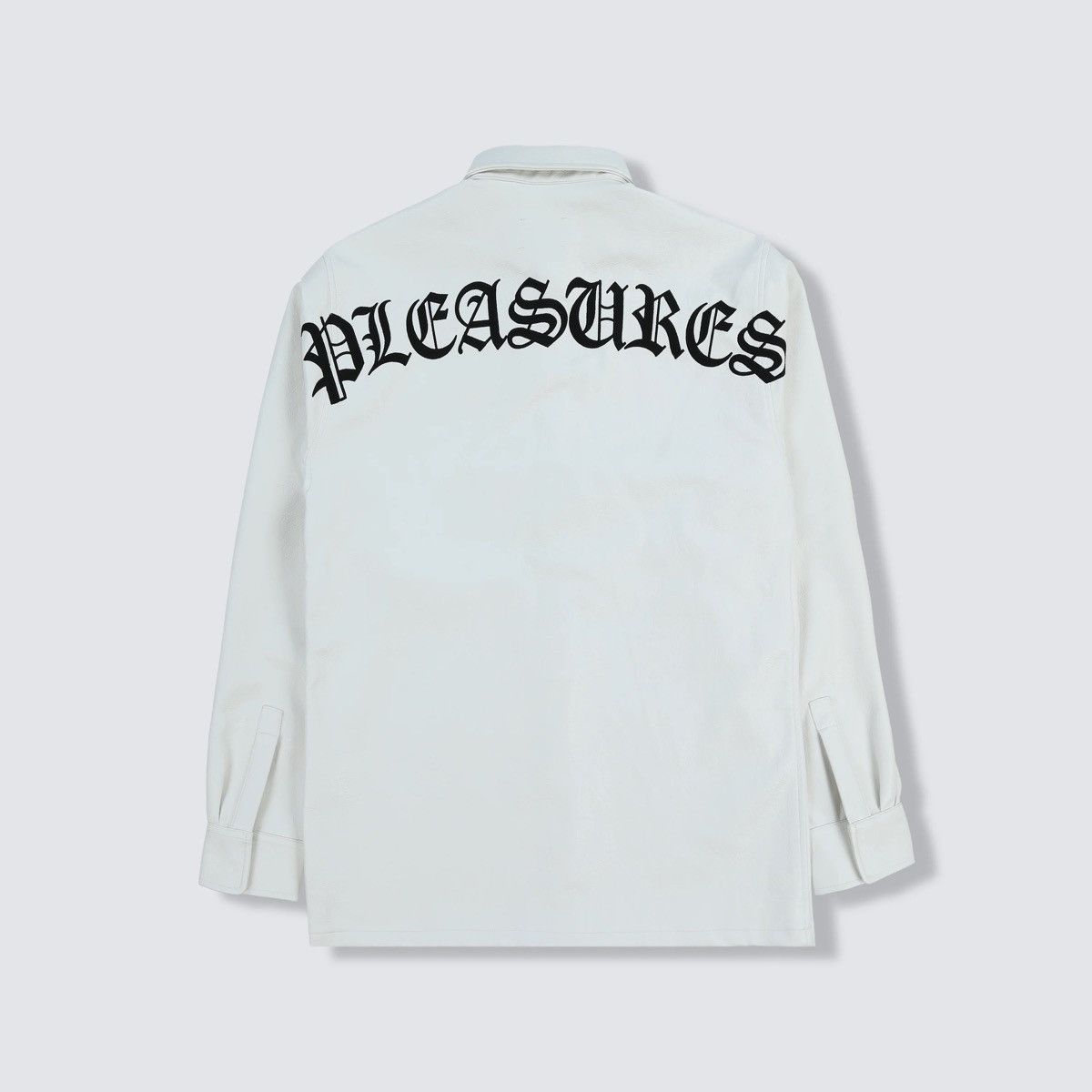 image of Pleasures Resonate Overshirt in White, Men's (Size 2XL)