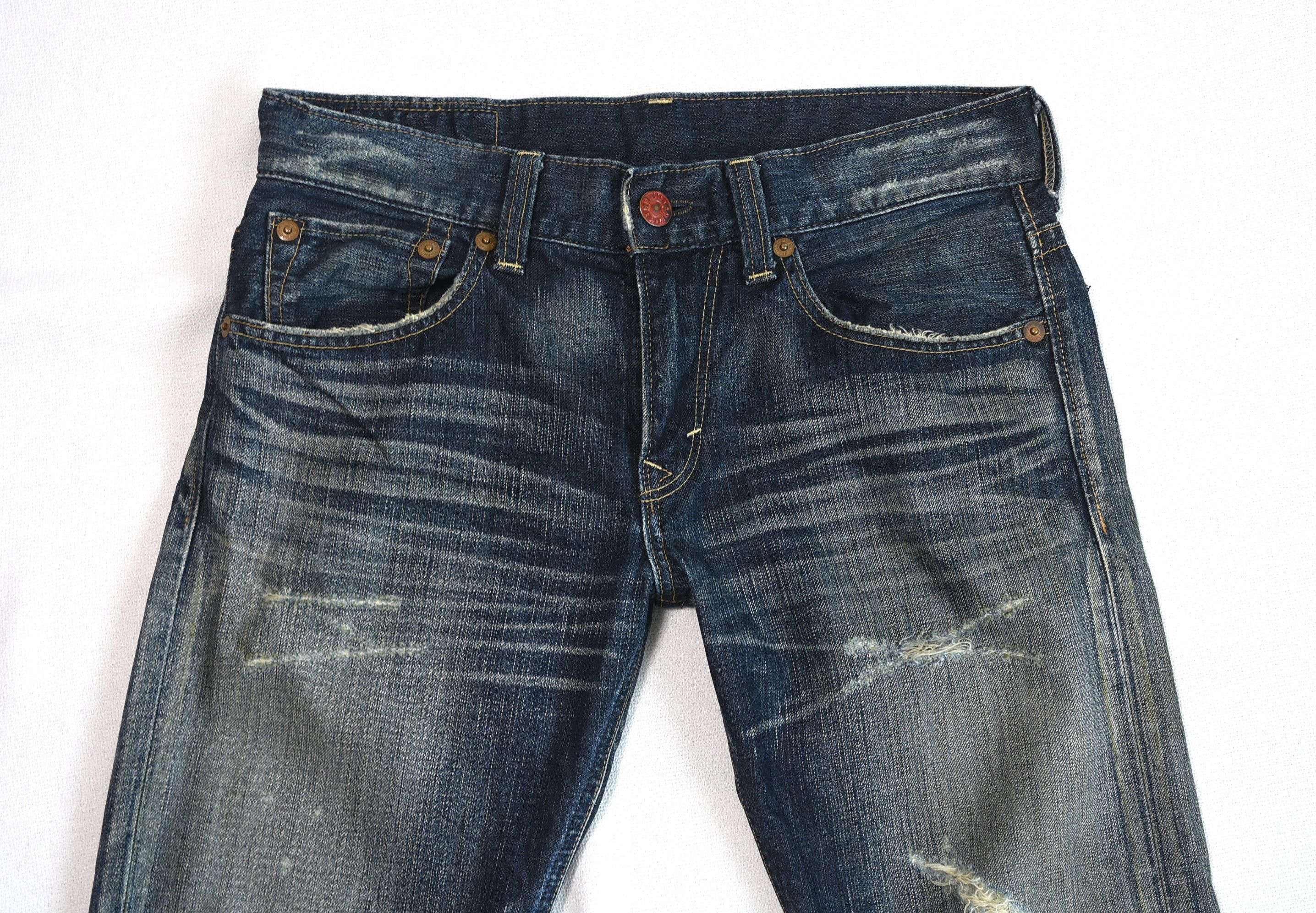 Edwin × If Six Was Nine × Japanese Brand Edwin Blue Trip Grunge Denim Bootcut Size US 30 / EU 46 - 2 Thumbnail