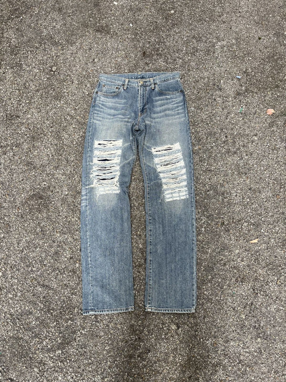 Hysteric Glamour Blue Way Japan Jeans Distressed Denim Size US 30 / EU 46 - 1 Thumbnail