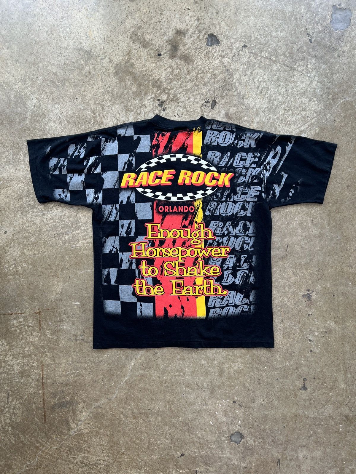 NASCAR Vintage AOP Race Rock Monte Carlo Shake the Earth Tee XL Size US XL / EU 56 / 4 - 5 Thumbnail