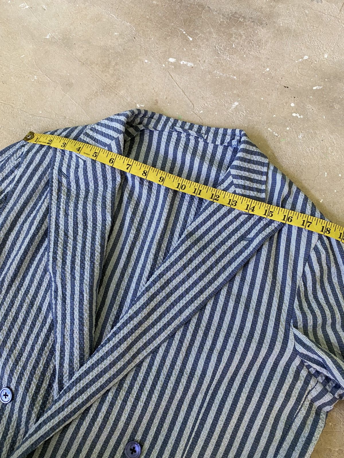 Ring Jacket Ring Jacket Japan Seersucker Stripe Blazer Size 50 Size US M / EU 48-50 / 2 - 14 Thumbnail