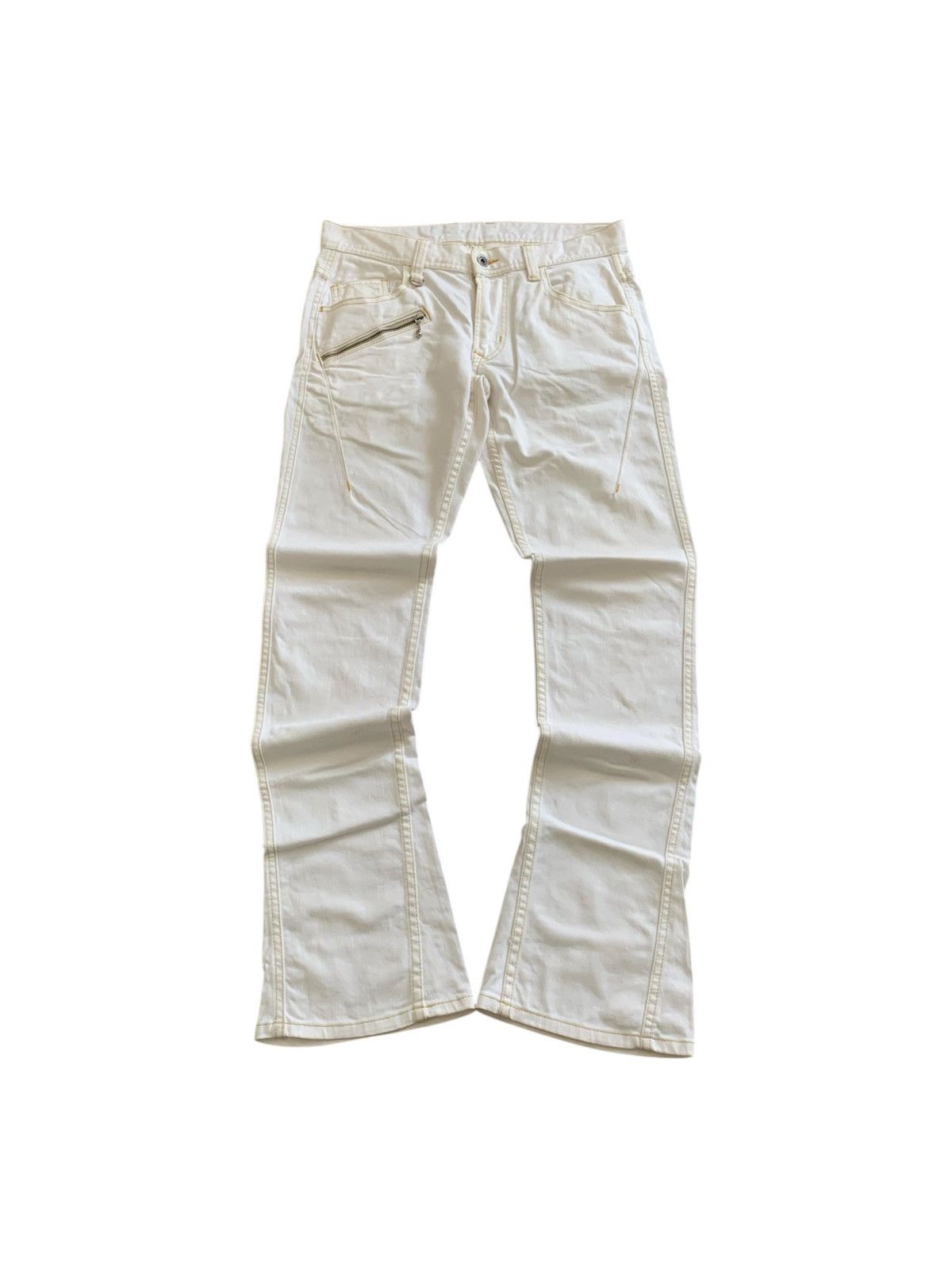HIDEAWAYS Hideaways Nicole Club Zipper Flared Jeans Size US 32 / EU 48 - 12 Thumbnail
