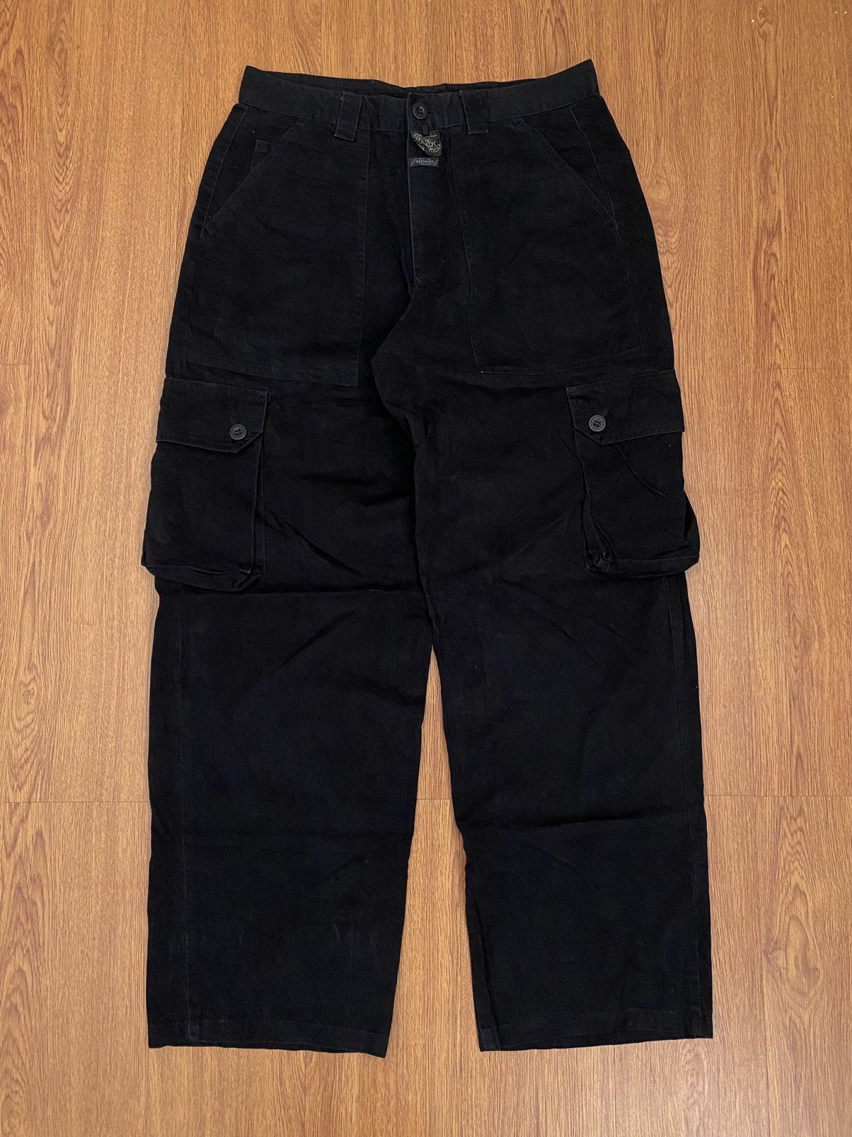 Marithe + Francois Girbaud Marithe Francois Girbaud the stone washed black cargo pants Size US 30 / EU 46 - 1 Thumbnail
